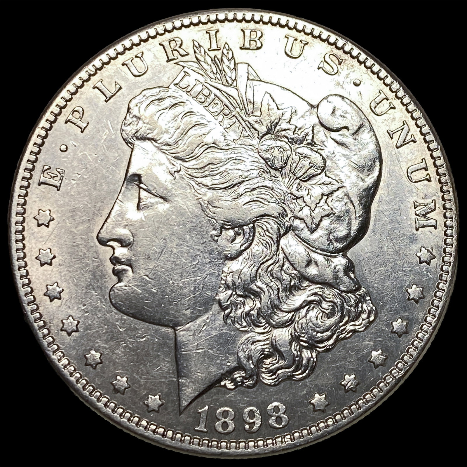 1898-S Silver Morgan Dollar CLOSELY UNCIRCULATED (1 of 2)