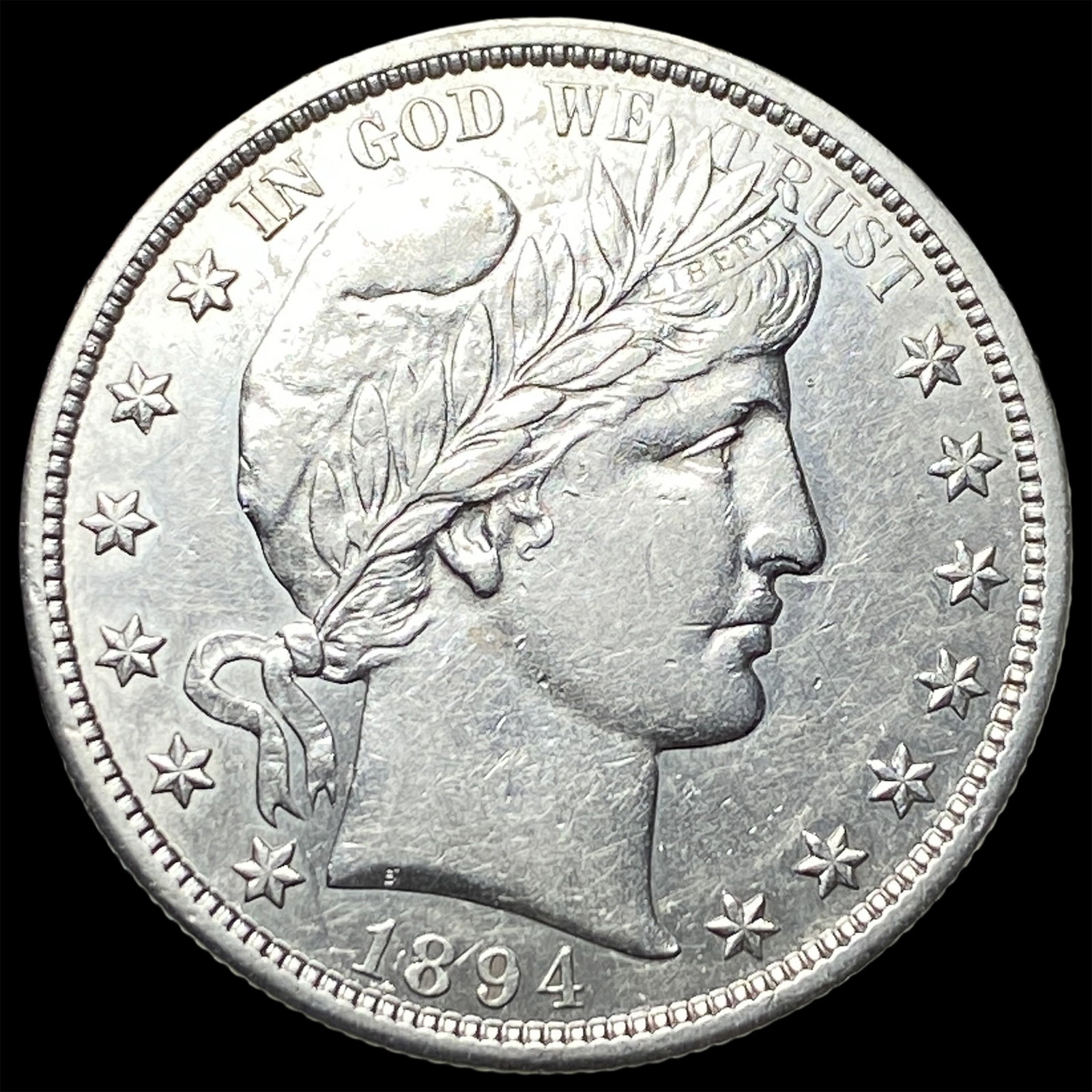 1894-S Silver Barber Half Dollar CLOSELY UNCIRCULATED (1 of 2)