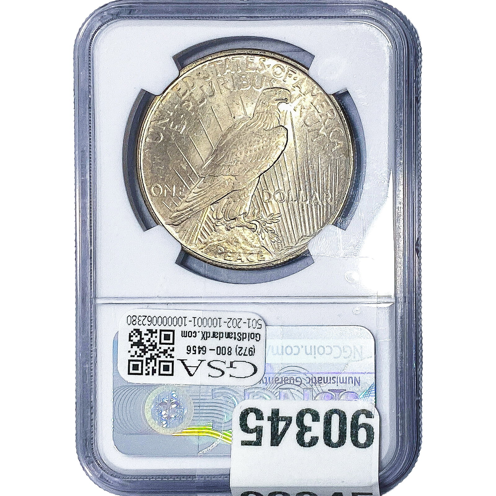 1922 Silver Peace Dollar NGC MS64 - 2