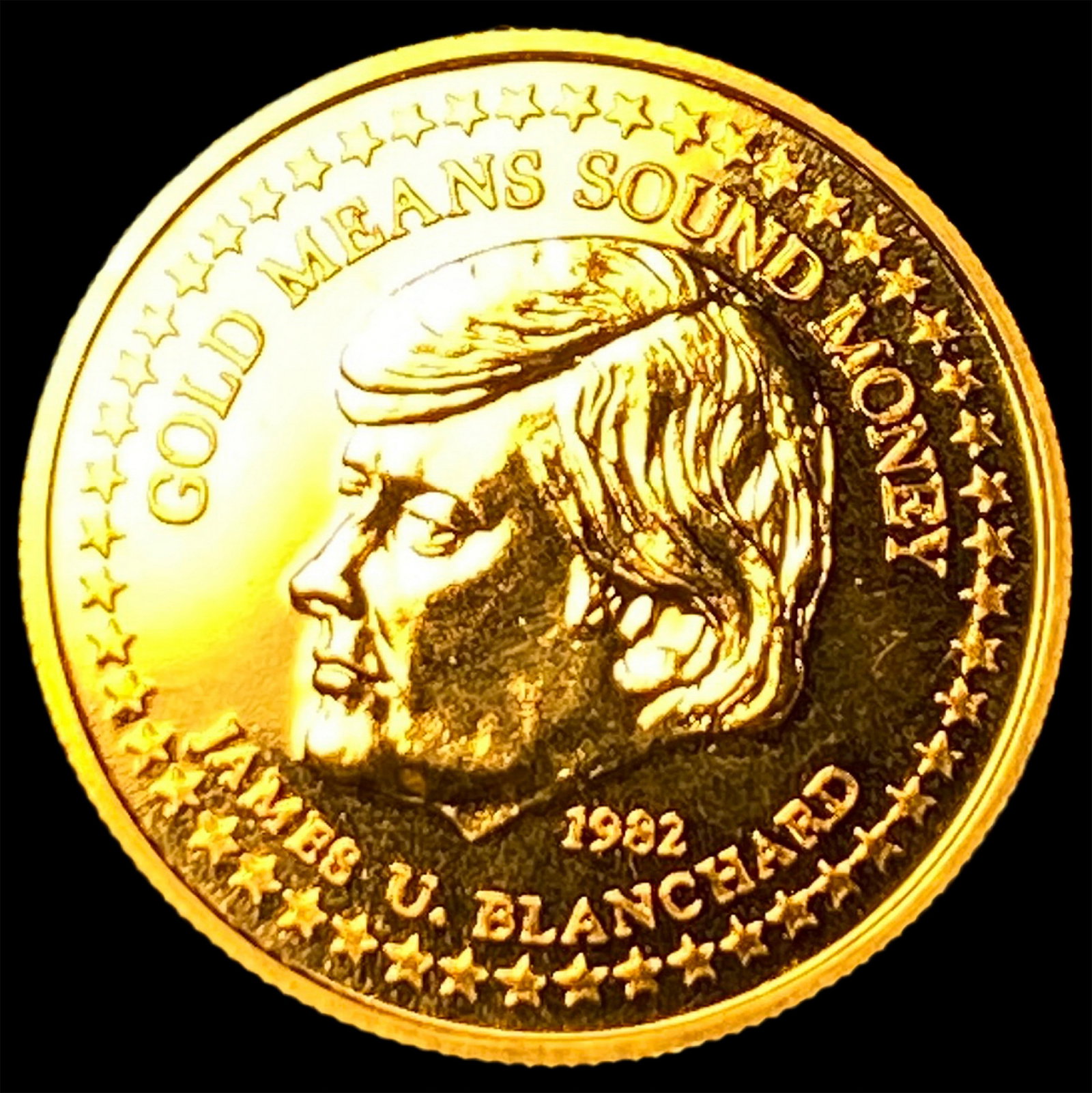 1982 Gold 1/4oz 25C James U. Blanchard UNCIRCULATED (1 of 2)
