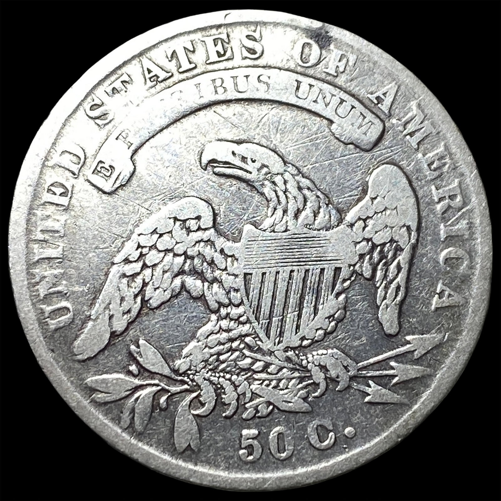 1834 Silver Capped Bust Half Dollar LIGHTLY CIRCULATED - 2