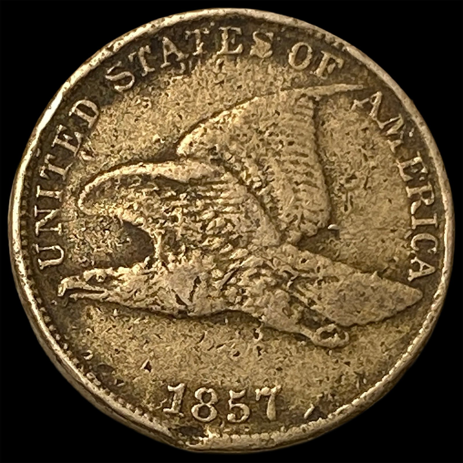 1857 Copper-Nickel Flying Eagle Cent HIGH GRADE: 1857 Copper-Nickel Flying Eagle Cent HIGH GRADE