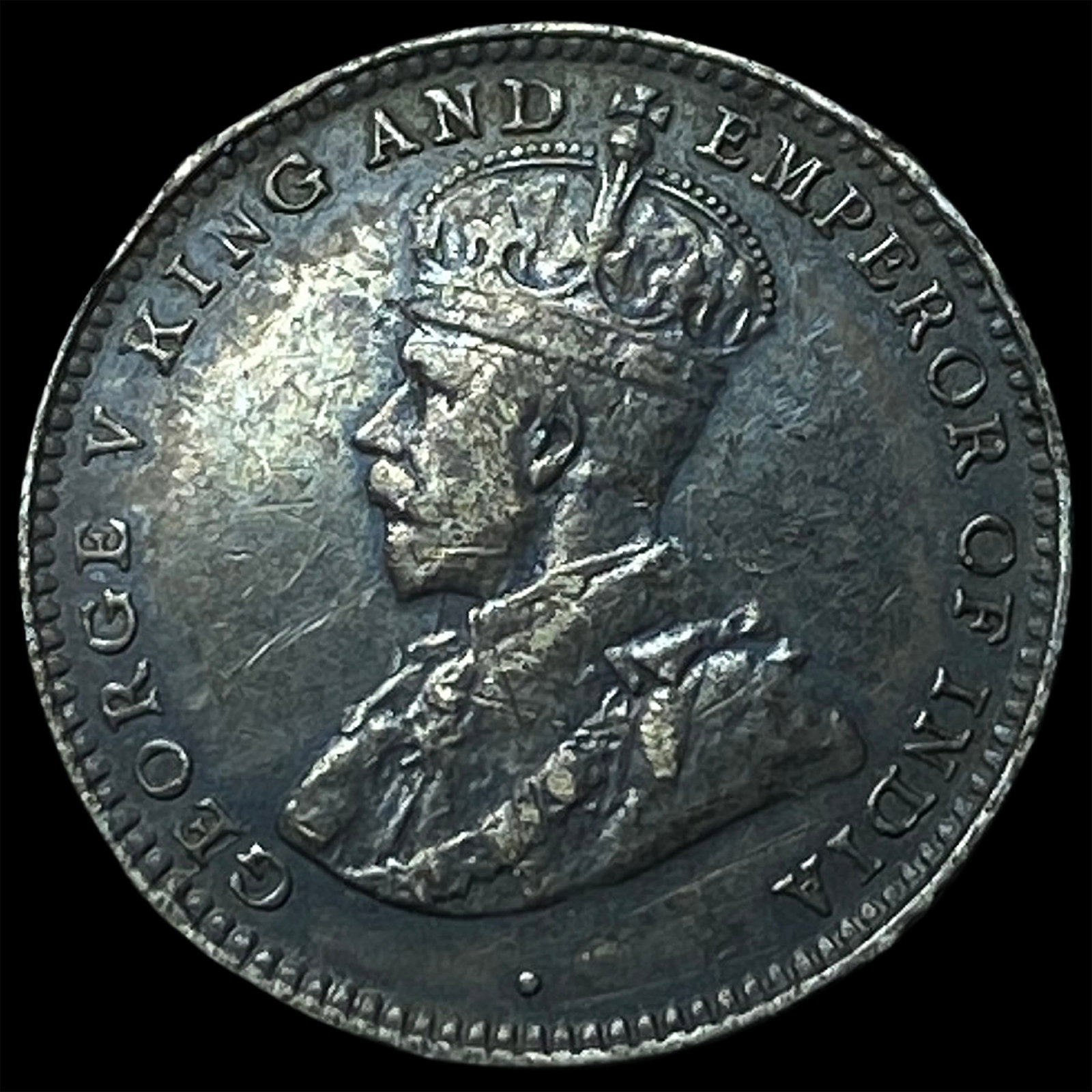 1917 Ceylon Silver 10 Cents: 1917 Ceylon Silver 10 Cents