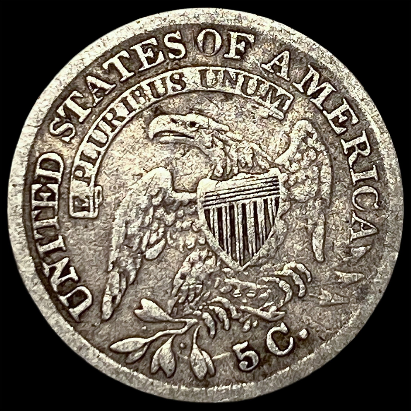 1836 Capped Bust Half Dime NICELY CIRCULATED - 2