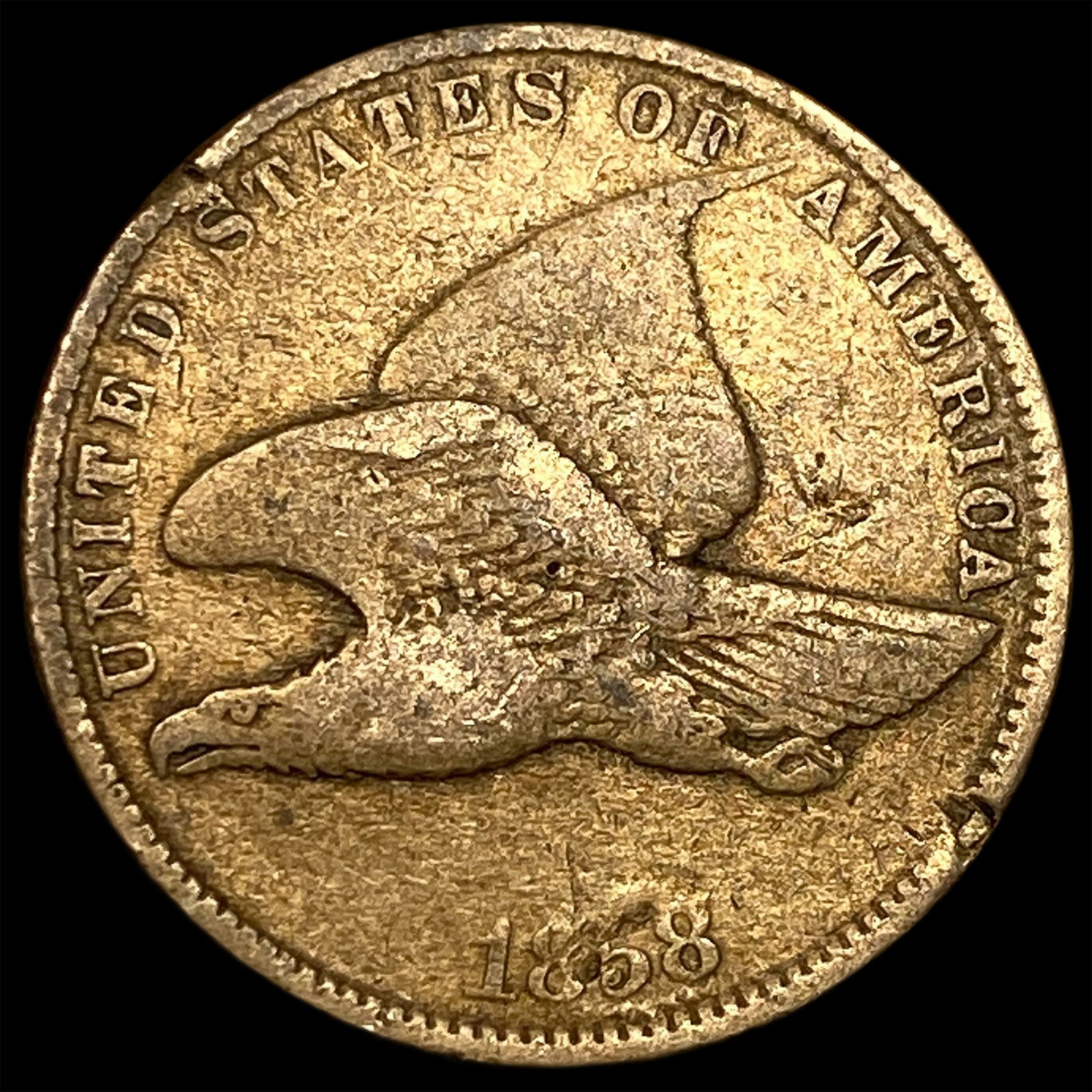 1858 Copper-Nickel Flying Eagle Cent HIGH GRADE: 1858 Copper-Nickel Flying Eagle Cent HIGH GRADE