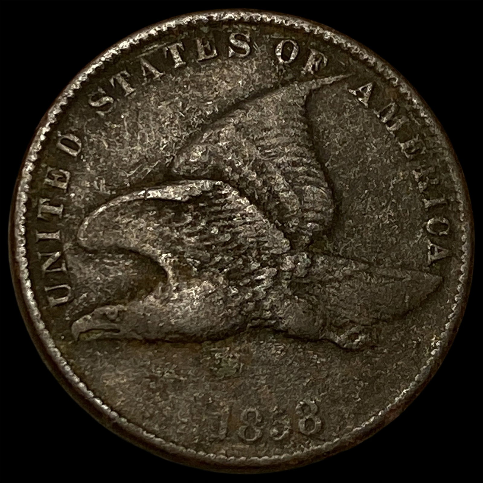 1858 Copper-Nickel Flying Eagle Cent HIGH GRADE: 1858 Copper-Nickel Flying Eagle Cent HIGH GRADE