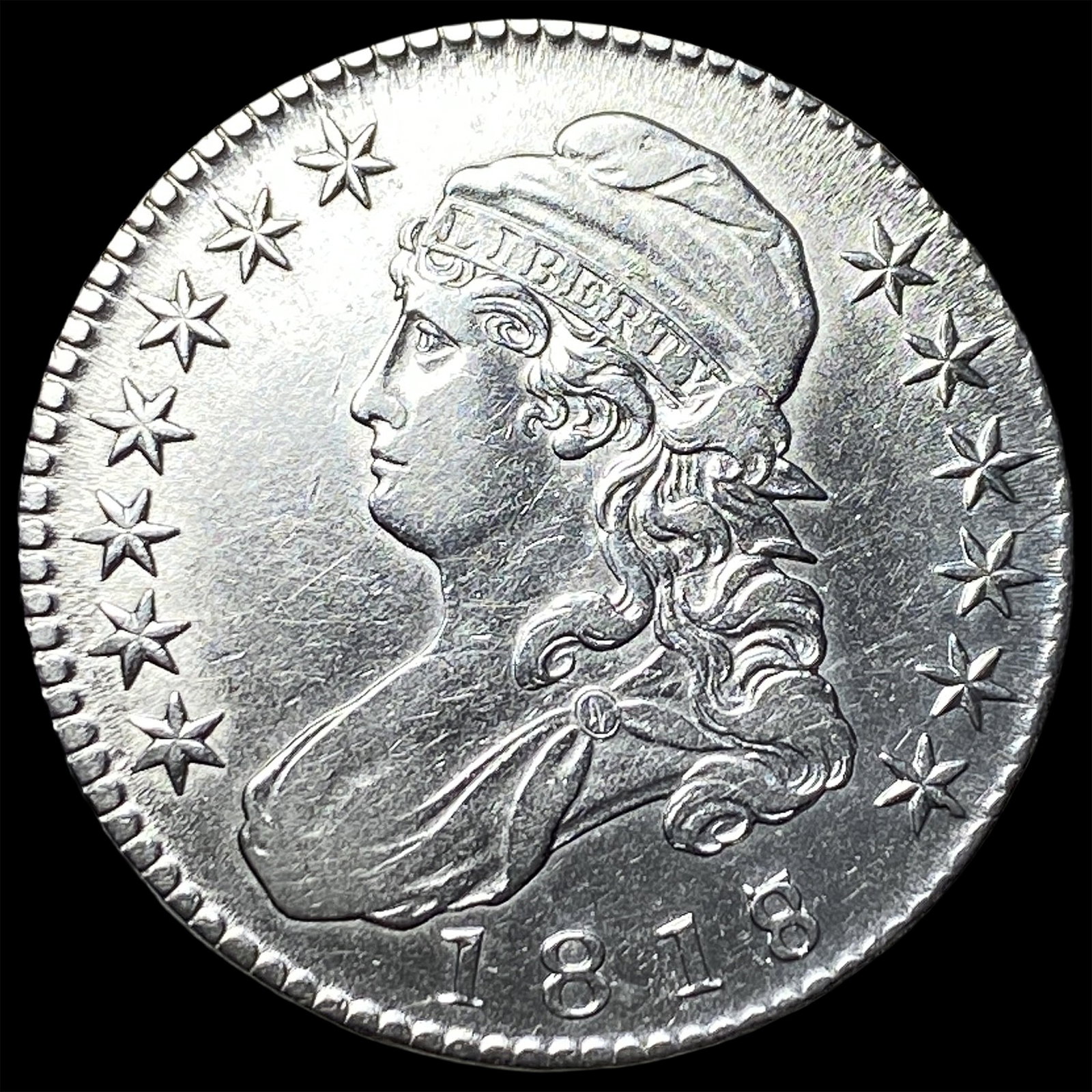 1818 Capped Bust Half Dollar CLOSELY UNCIRCULATED (1 of 2)