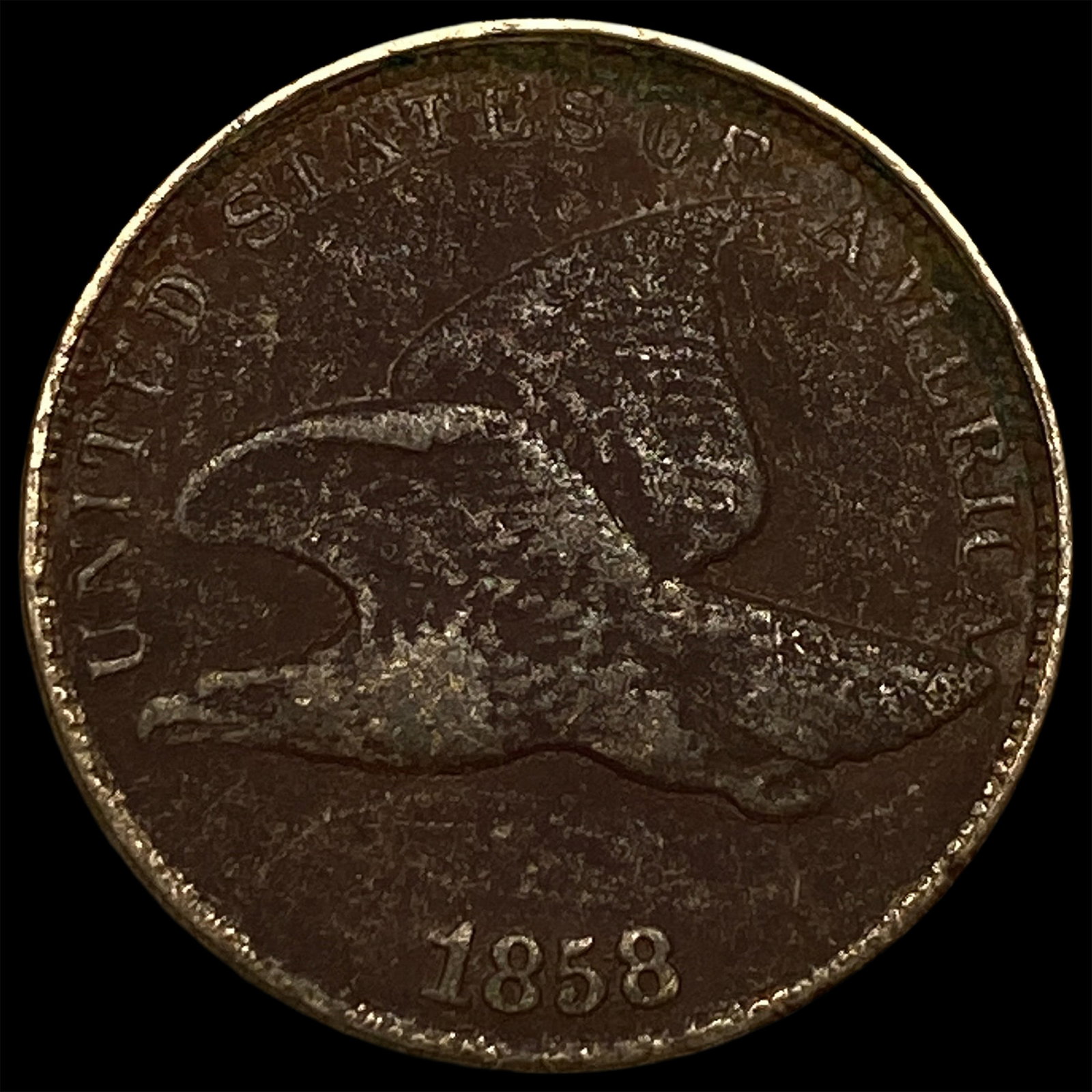 1858 Copper-Nickel Flying Eagle Cent HIGH GRADE (1 of 2)