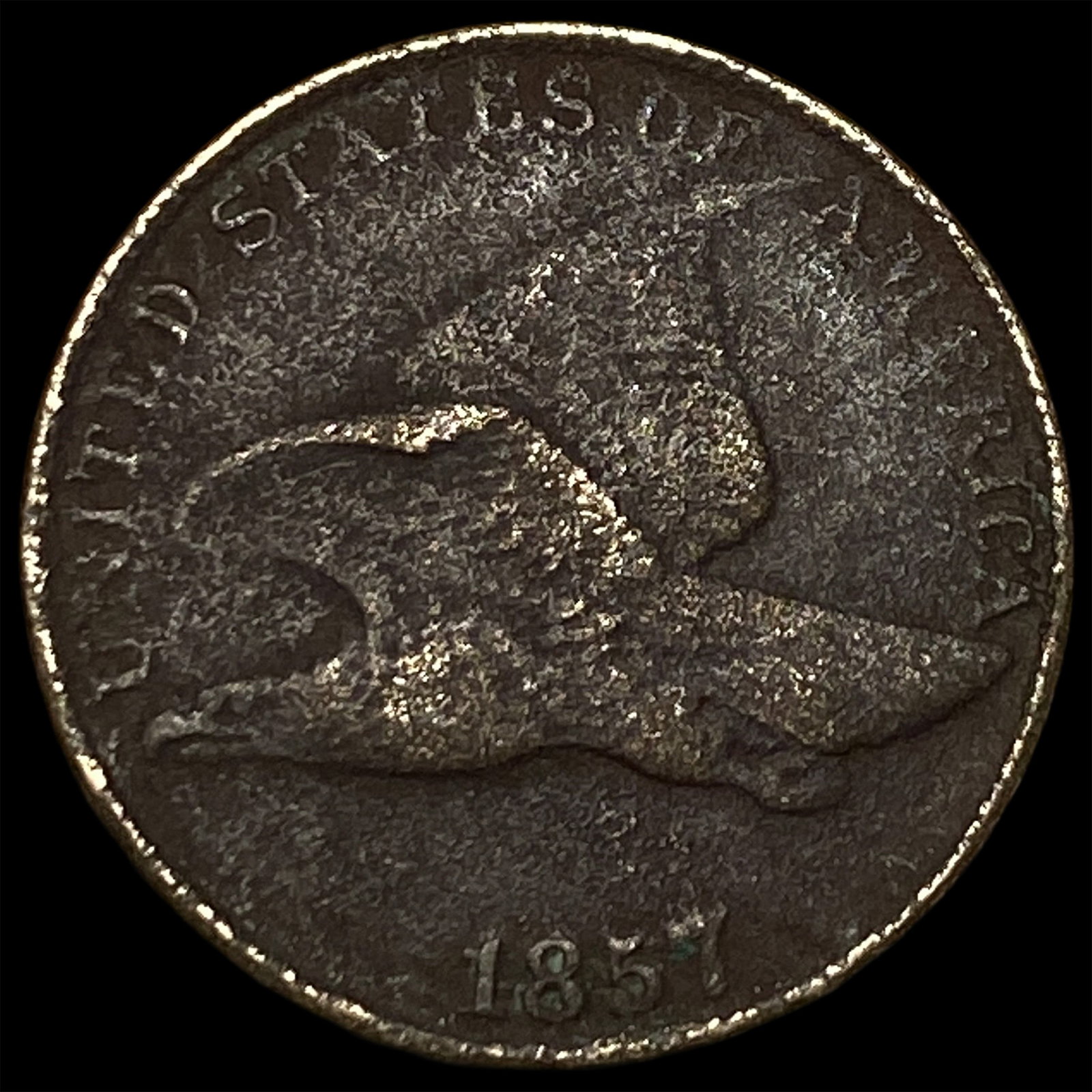 1857 Copper-Nickel Flying Eagle Cent HIGH GRADE: 1857 Copper-Nickel Flying Eagle Cent HIGH GRADE