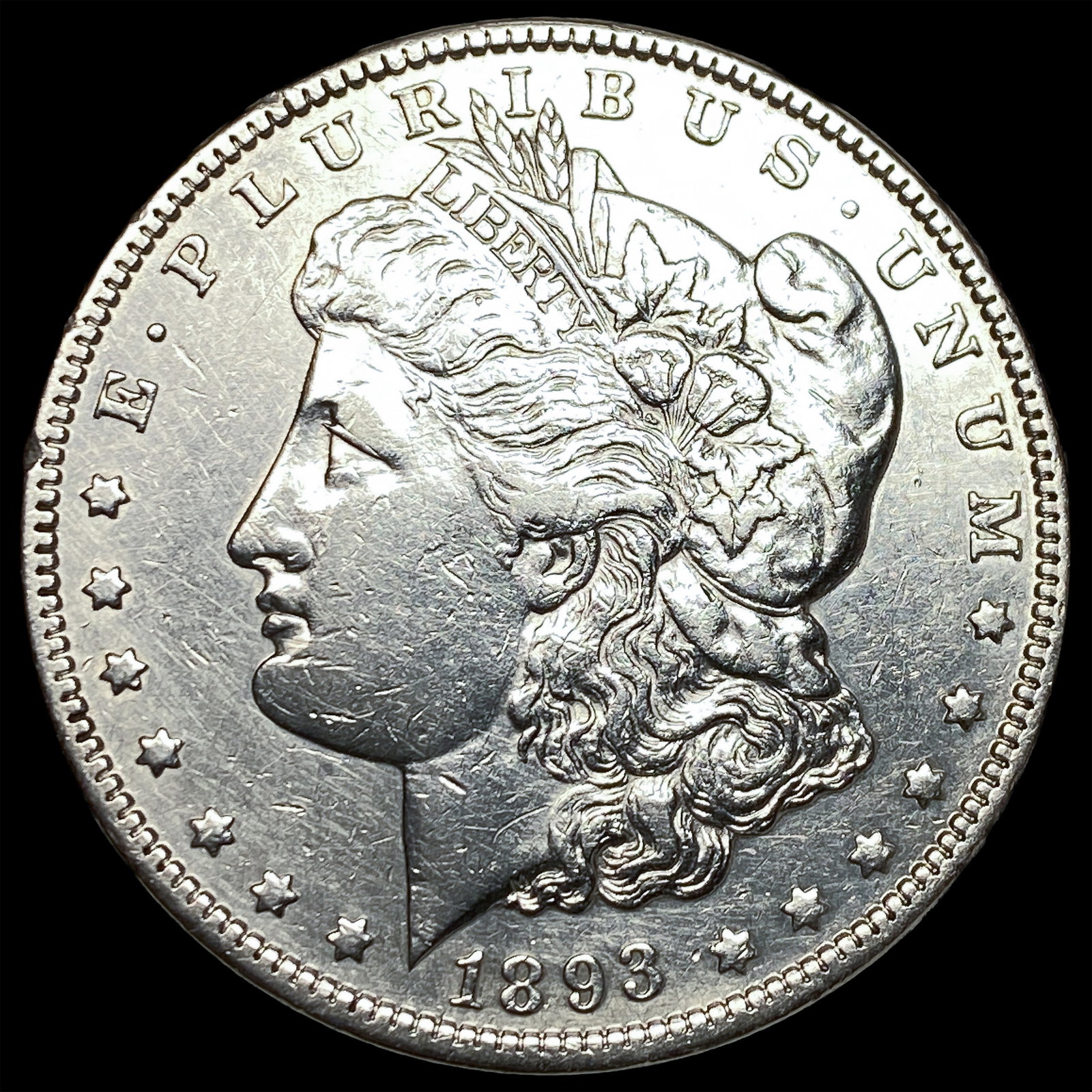 1893 Silver Morgan Dollar CLOSELY UNCIRCULATED: 1893 Silver Morgan Dollar CLOSELY UNCIRCULATED