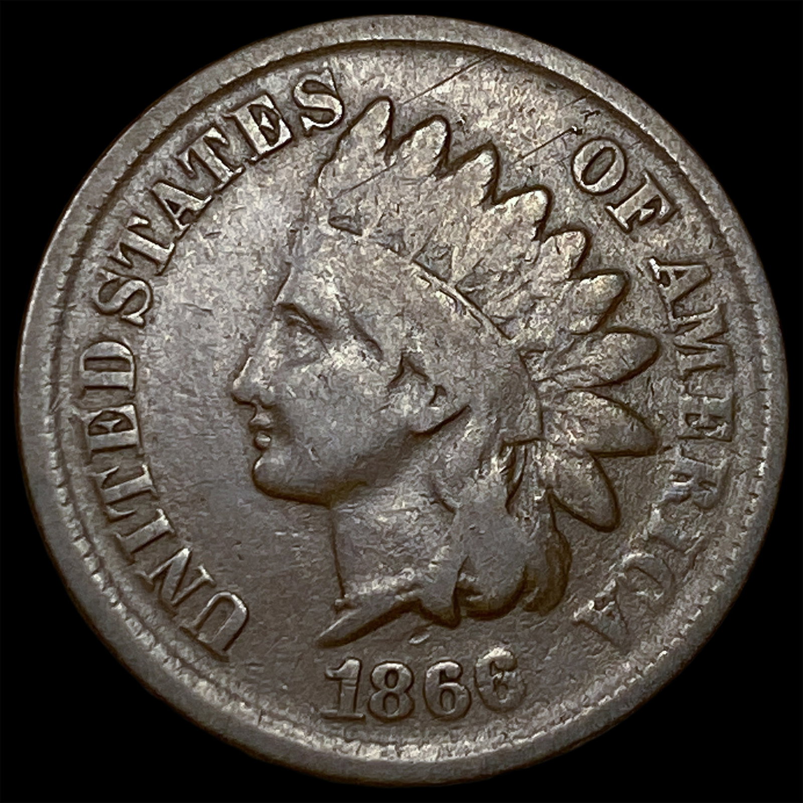 1866 Indian Head Cent LIGHTLY CIRCULATED (1 of 2)
