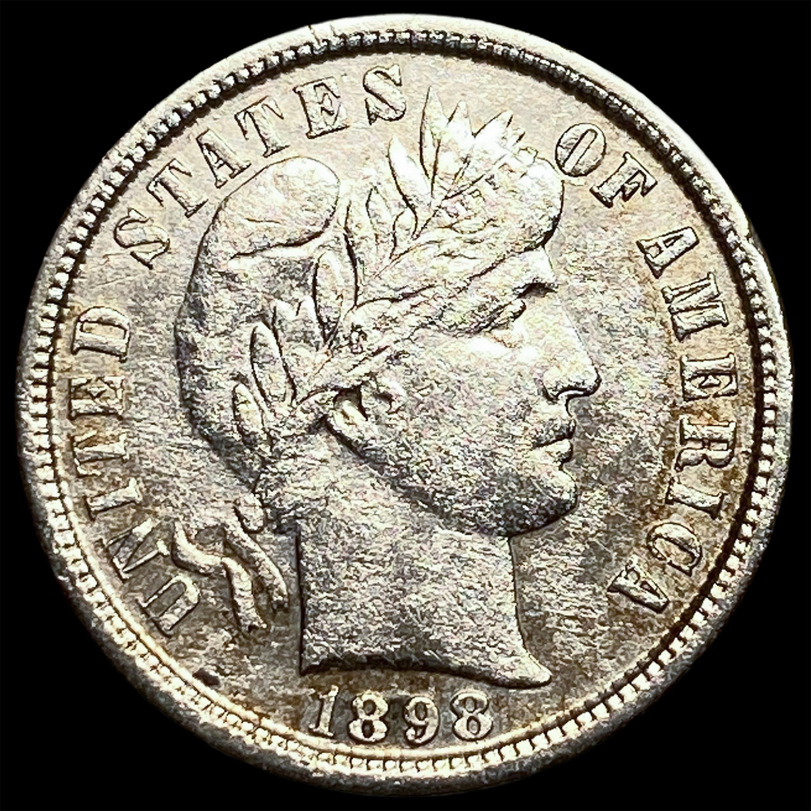 1898-S Silver Barber Dime CLOSELY UNCIRCULATED (1 of 2)