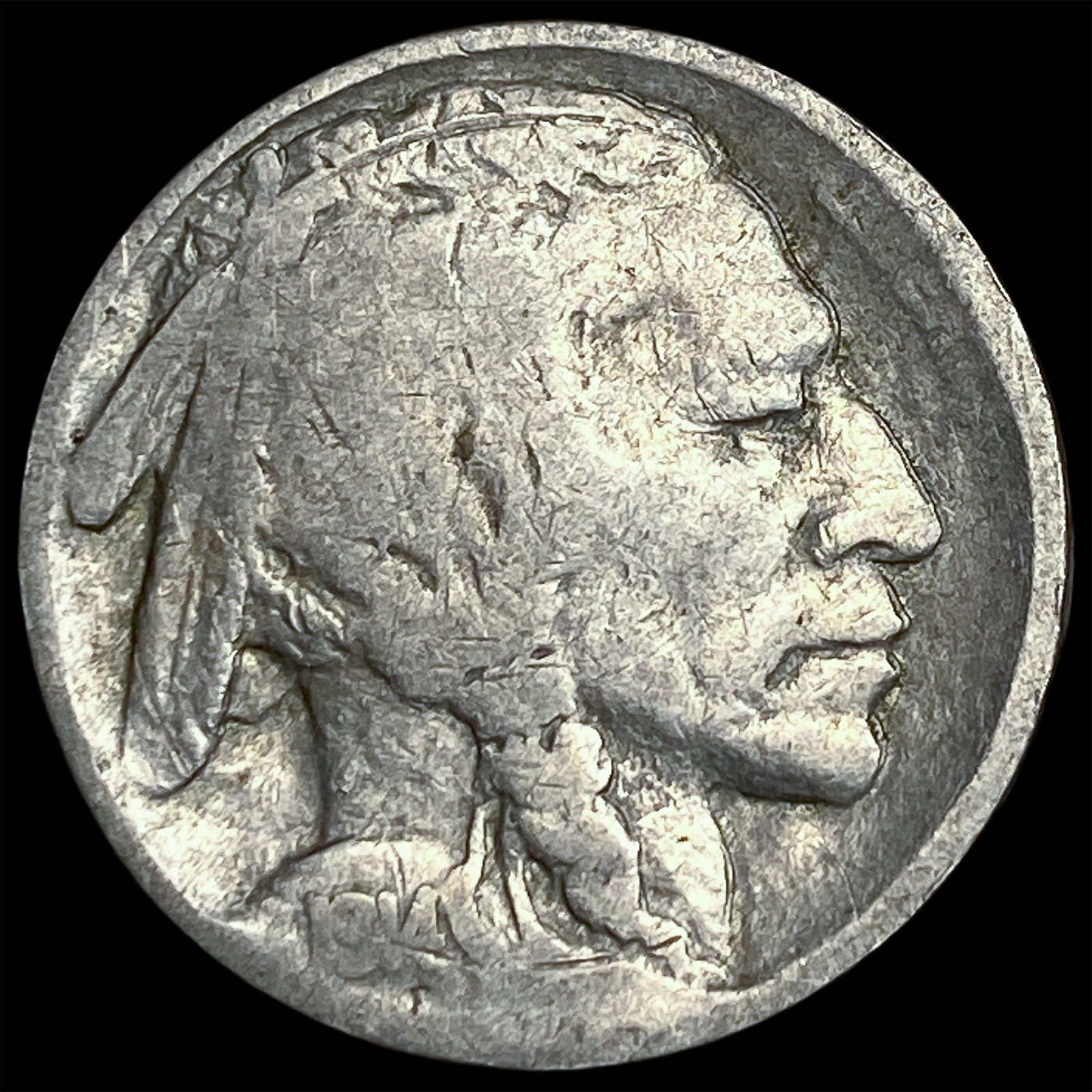 1914-D Buffalo Nickel NICELY CIRCULATED: 1914-D Buffalo Nickel NICELY CIRCULATED