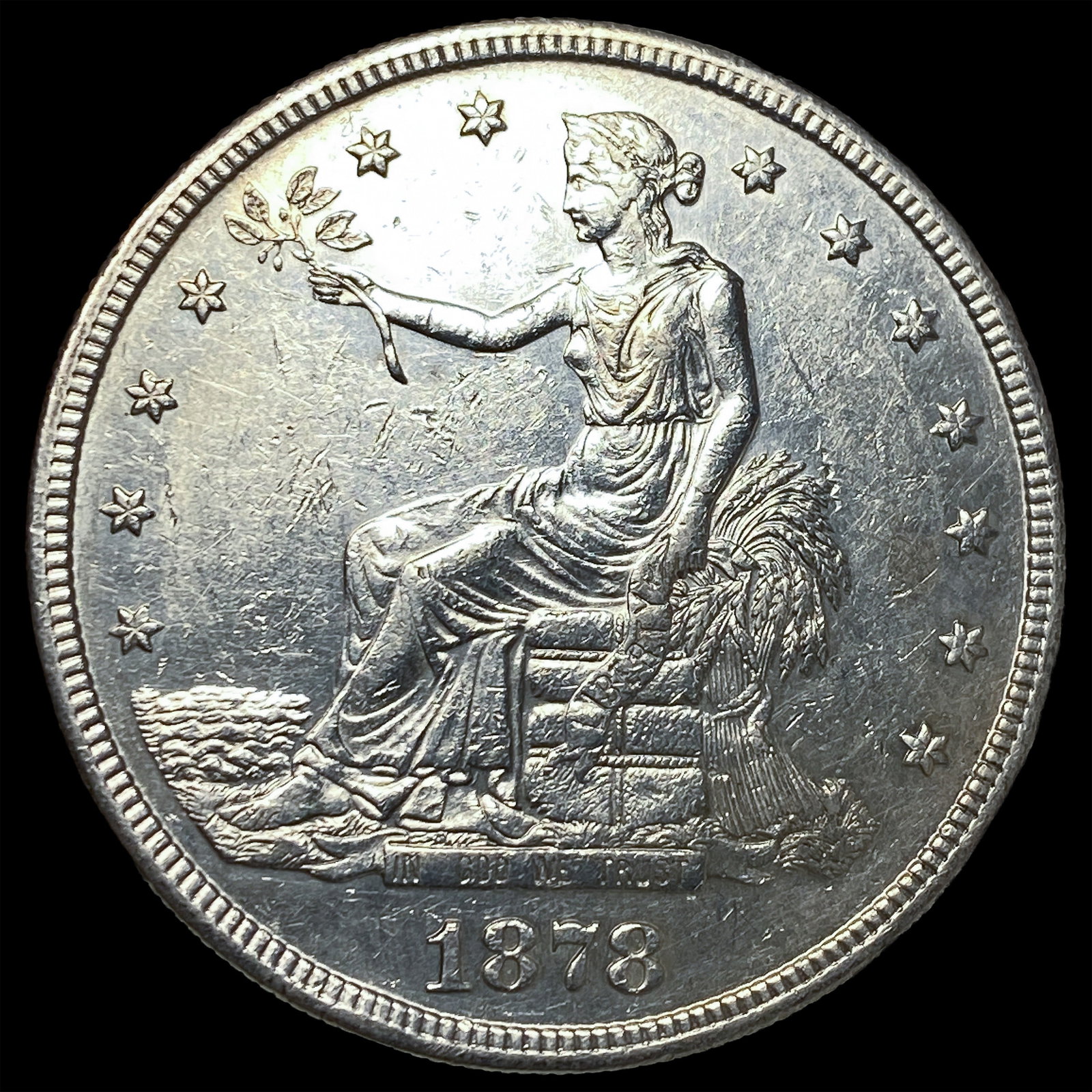 1878-S Silver Trade Dollar CLOSELY UNCIRCULATED (1 of 2)
