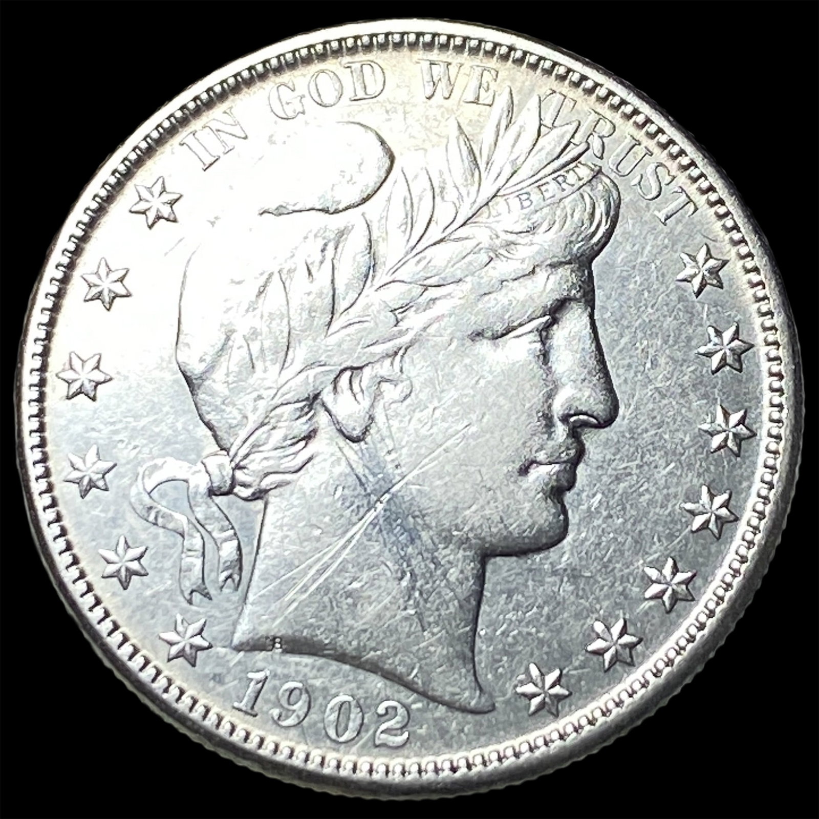 1902-O Silver Barber Half Dollar HIGH GRADE: 1902-O Silver Barber Half Dollar HIGH GRADE