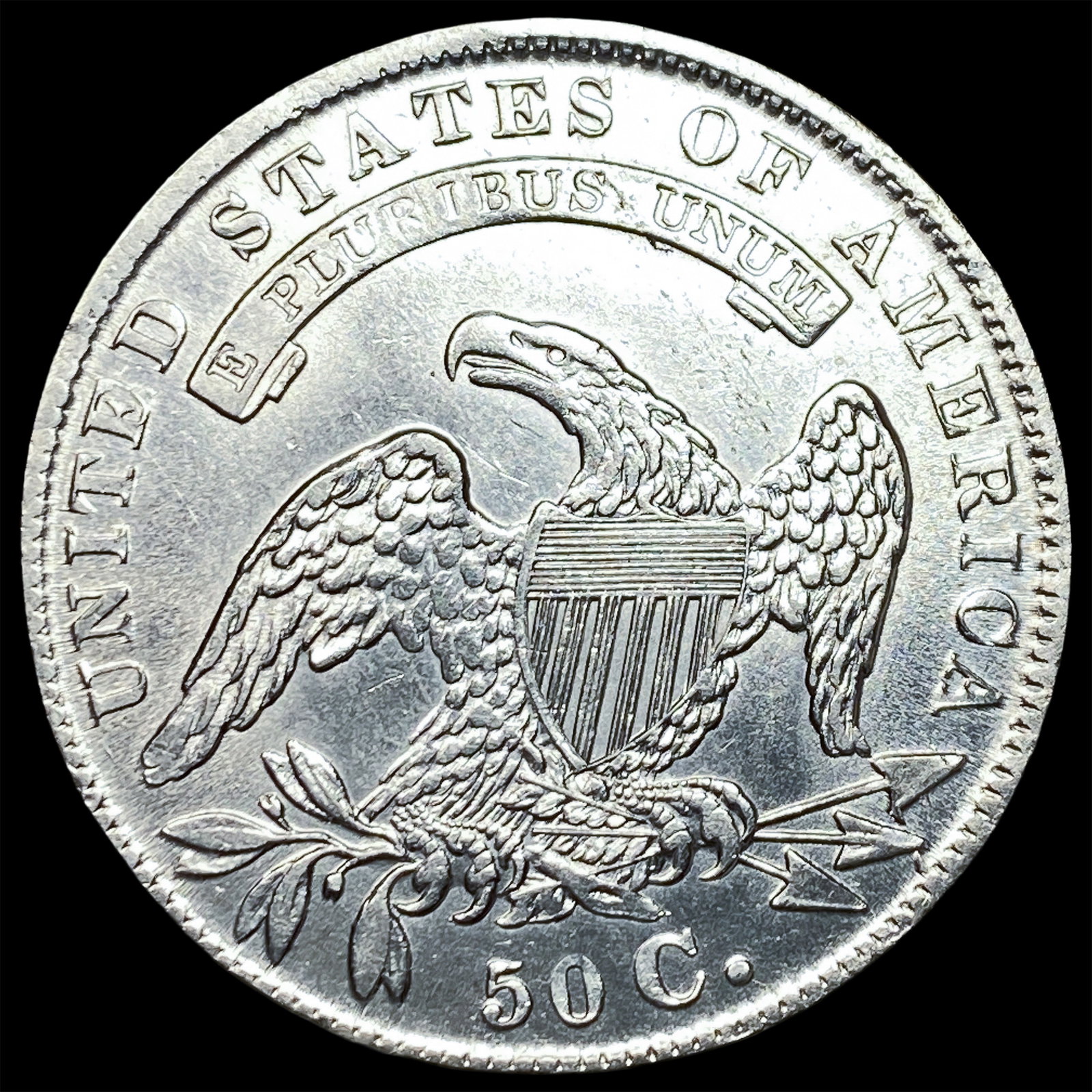 1836 Capped Bust Half Dollar CLOSELY UNCIRCULATED - 2