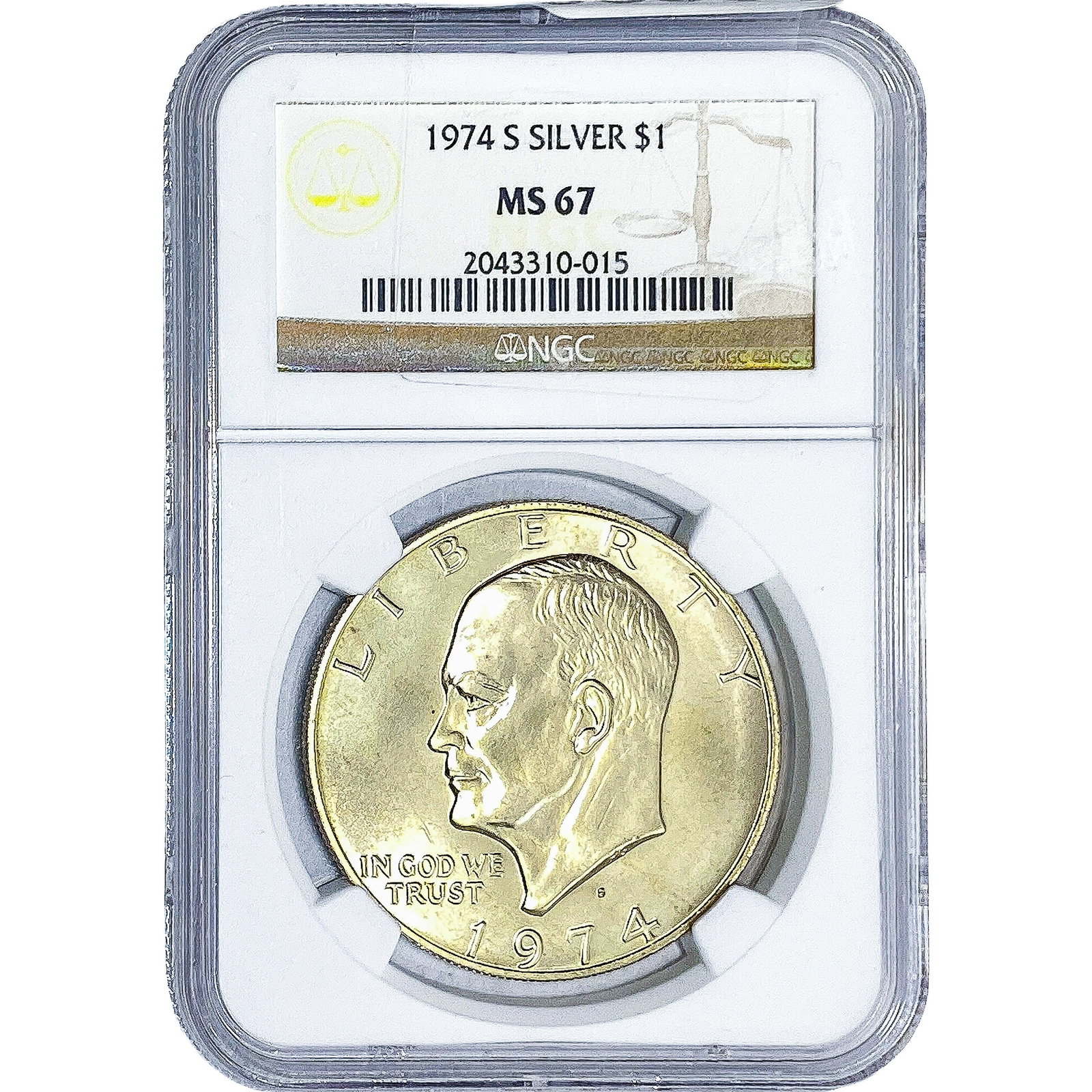 1974-S Eisenhower Dollar NGC MS67 (1 of 2)
