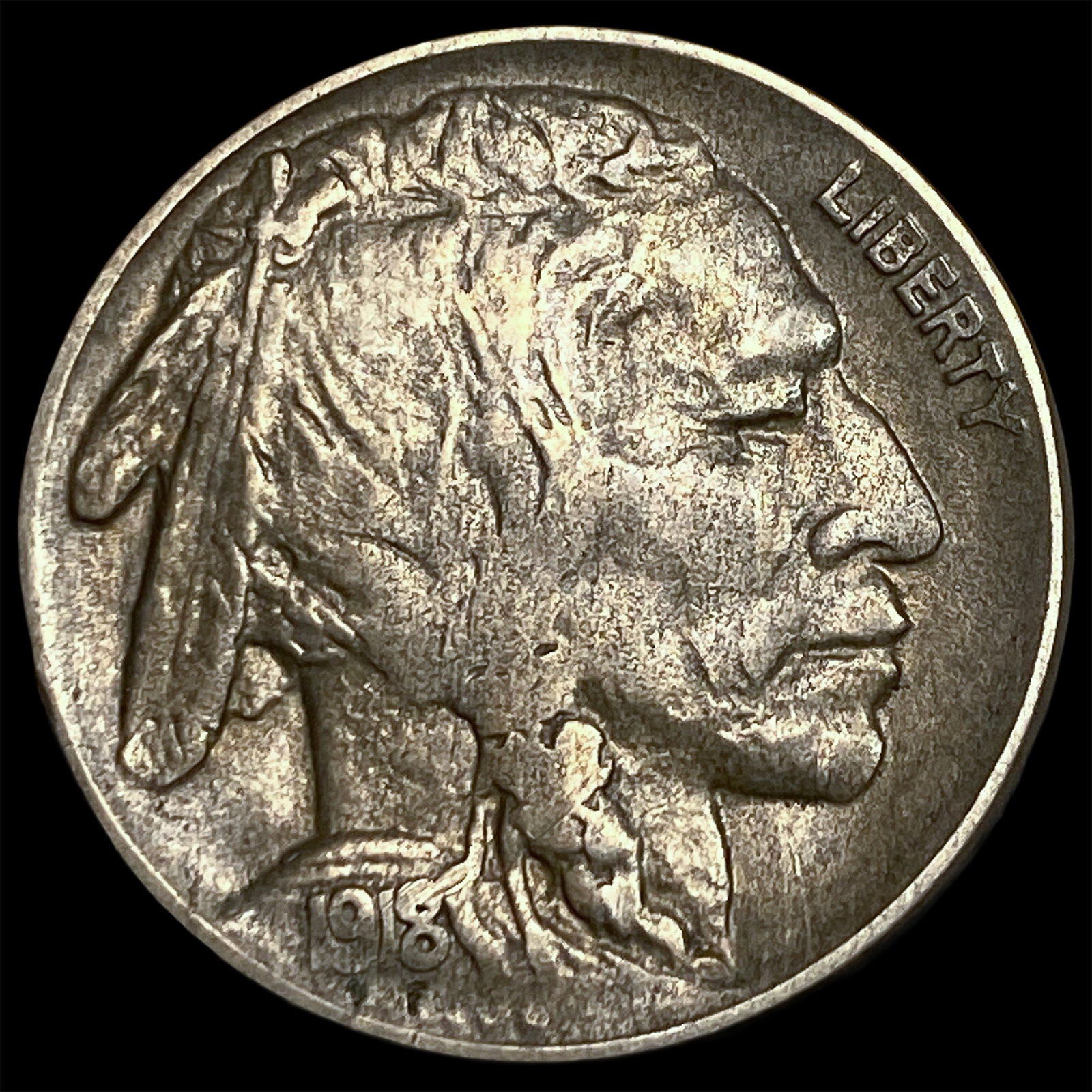 1918-D Buffalo Nickel CLOSELY UNCIRCULATED (1 of 2)