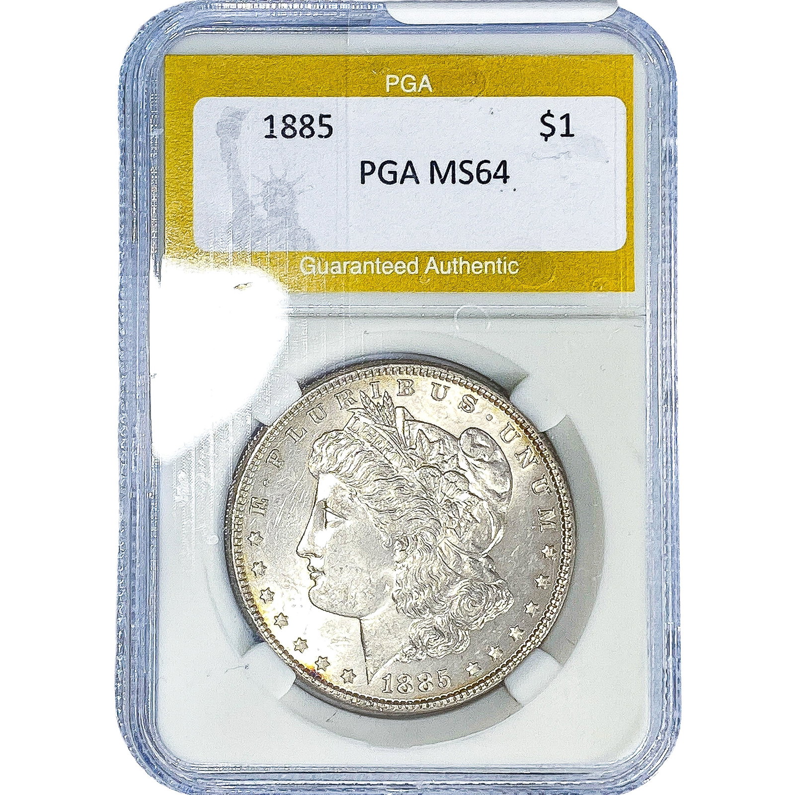 1885 Morgan Silver Dollar PGA MS64: 1885 Morgan Silver Dollar PGA MS64
