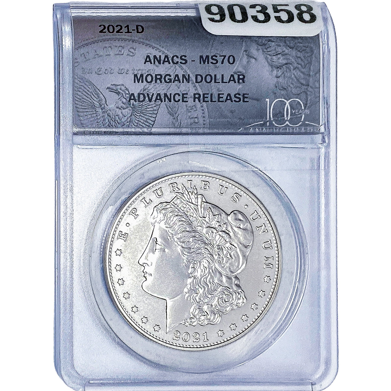 2021-D Morgan Silver Dollar ANACS MS70: 2021-D Morgan Silver Dollar ANACS MS70