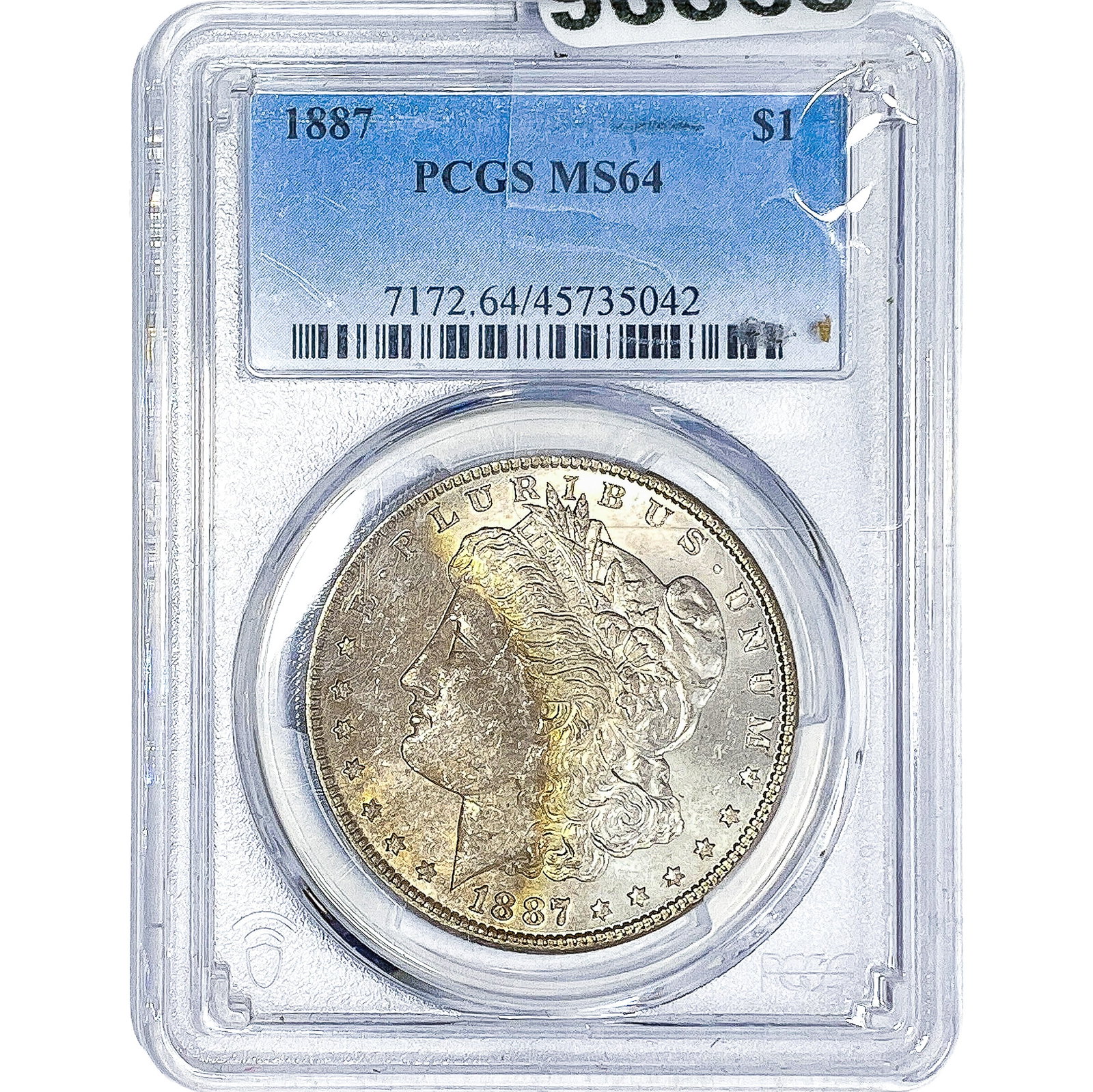 1887 Morgan Silver Dollar PCGS MS64: 1887 Morgan Silver Dollar PCGS MS64