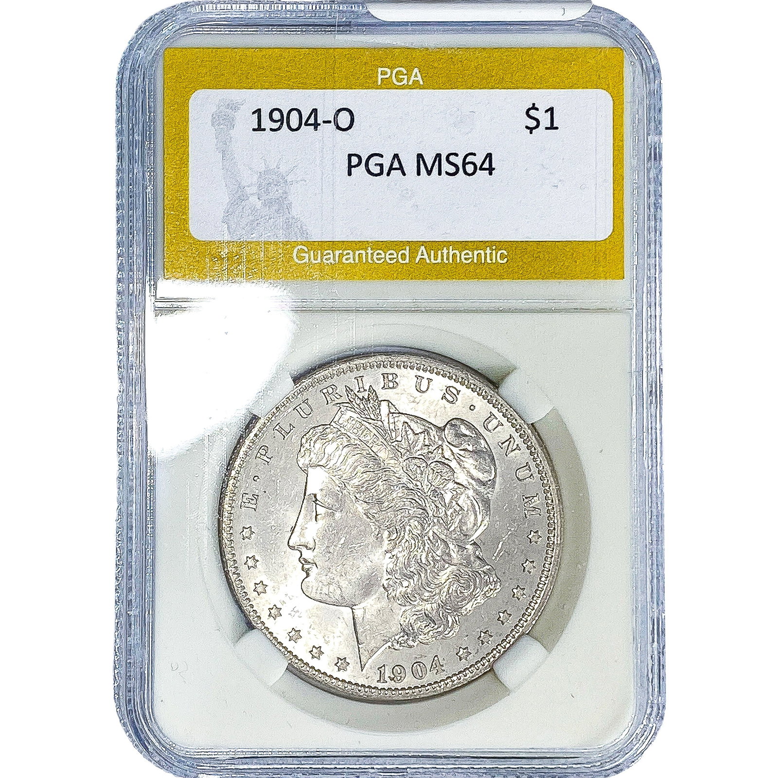 1904-O Morgan Silver Dollar PGA MS64: 1904-O Morgan Silver Dollar PGA MS64