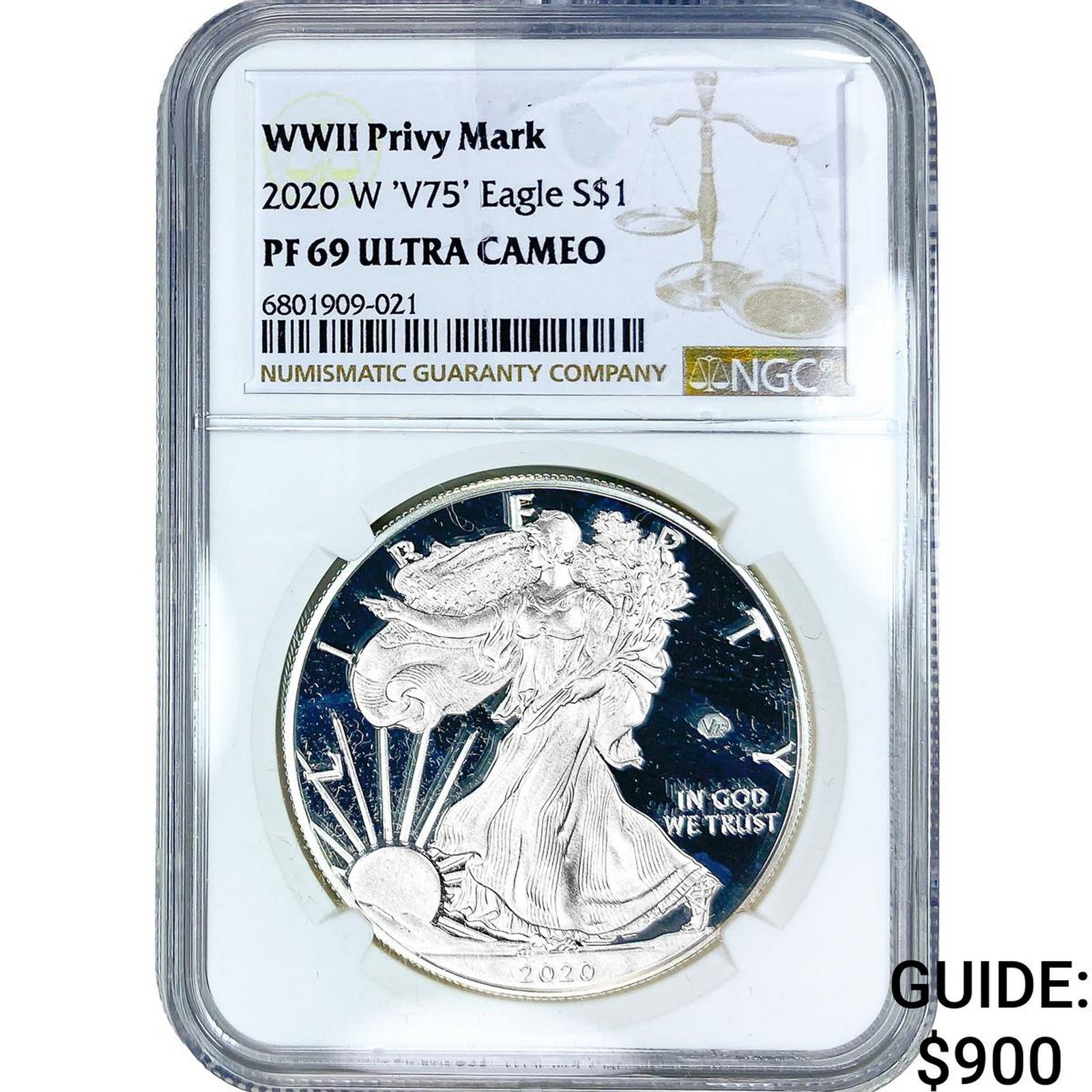 2020-W Silver Eagle NGC PF69 Ultra Cameo (1 of 2)