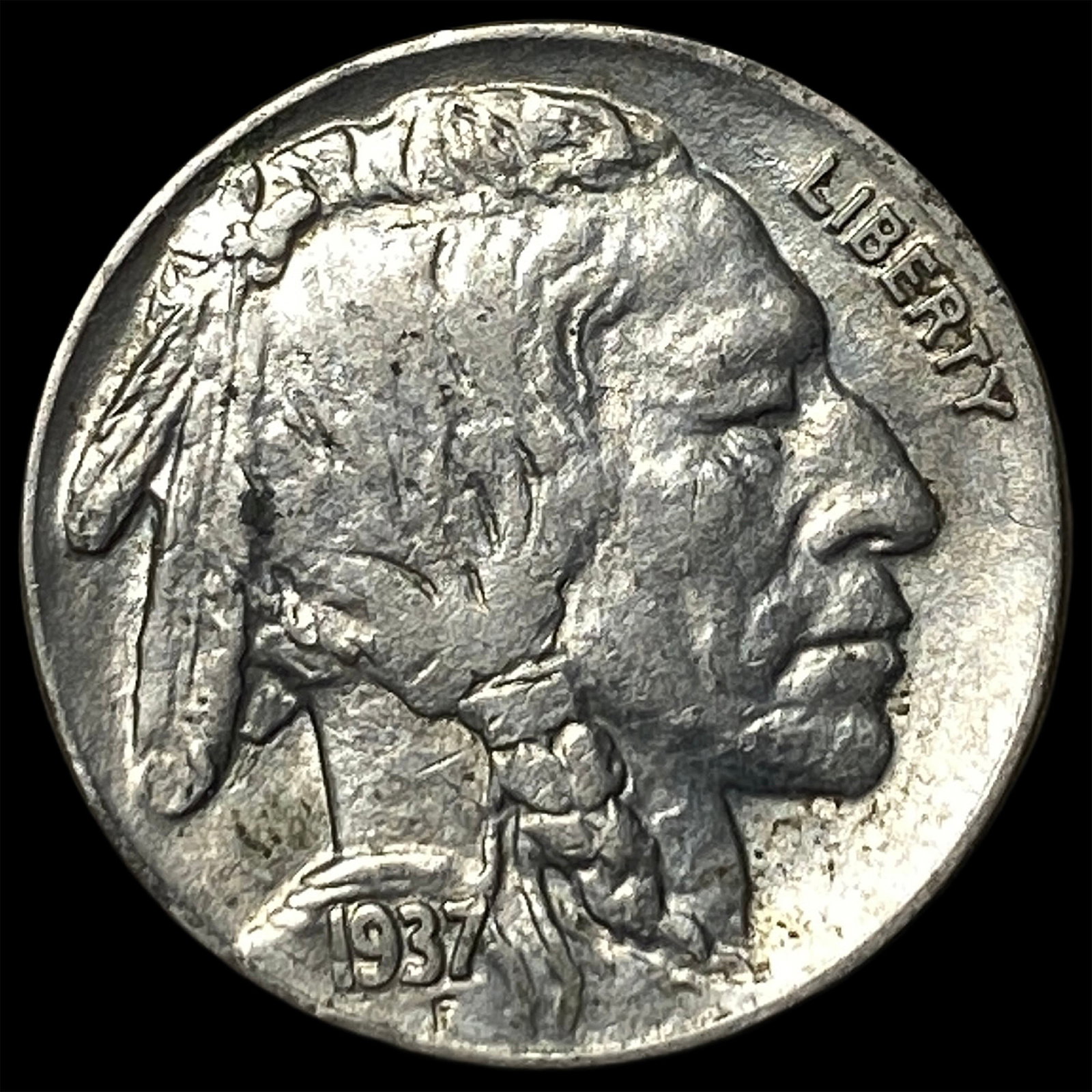 1937 Buffalo Nickel CLOSELY UNCIRCULATED: 1937 Buffalo Nickel CLOSELY UNCIRCULATED