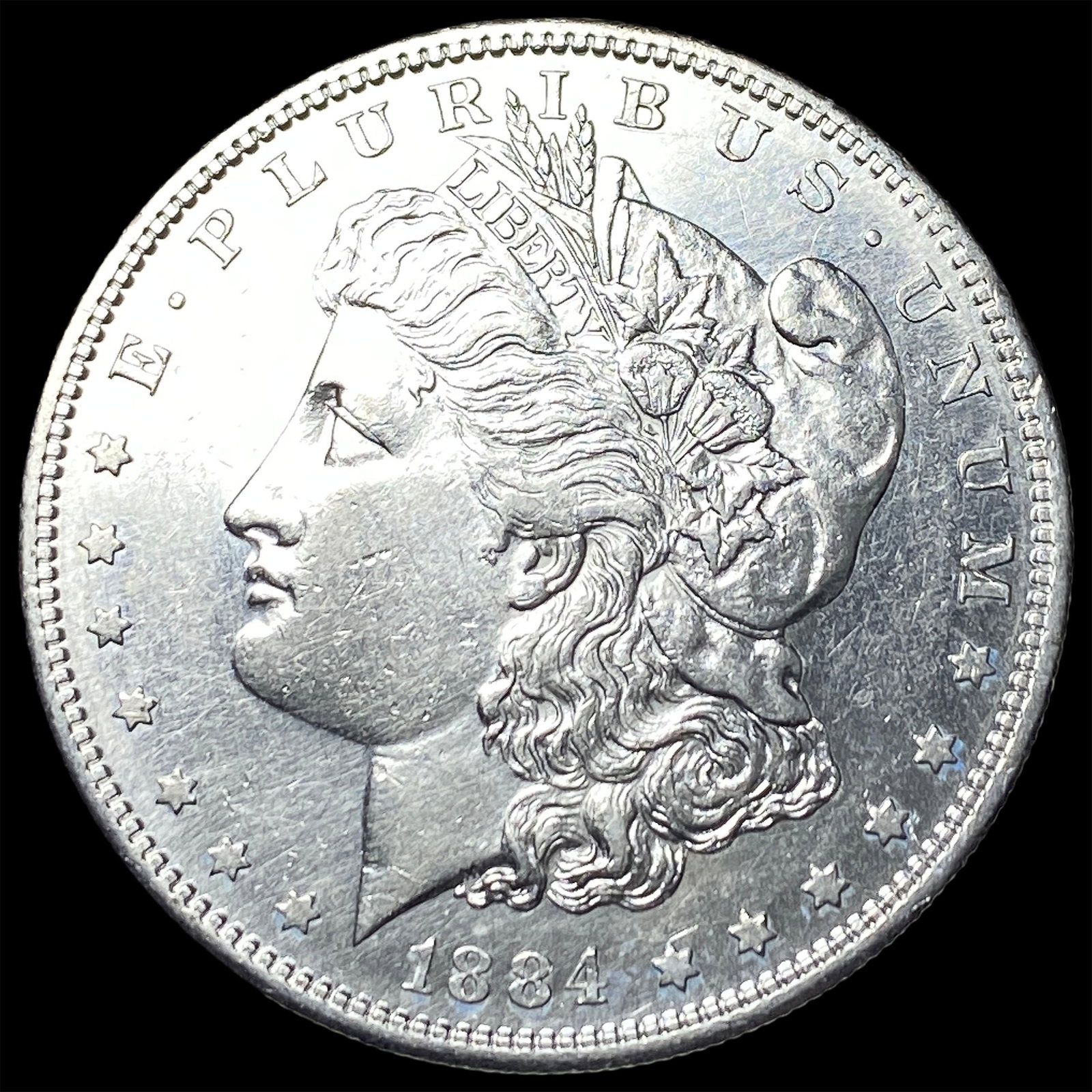 1884-S Silver Morgan Dollar CLOSELY UNCIRCULATED: 1884-S Silver Morgan Dollar CLOSELY UNCIRCULATED