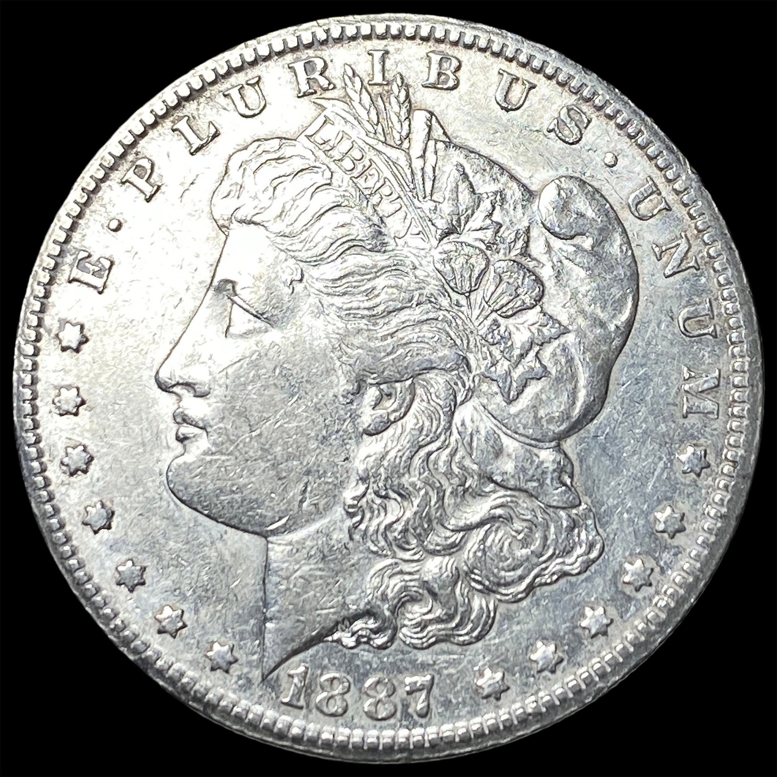 1887-S Silver Morgan Dollar CLOSELY UNCIRCULATED: 1887-S Silver Morgan Dollar CLOSELY UNCIRCULATED