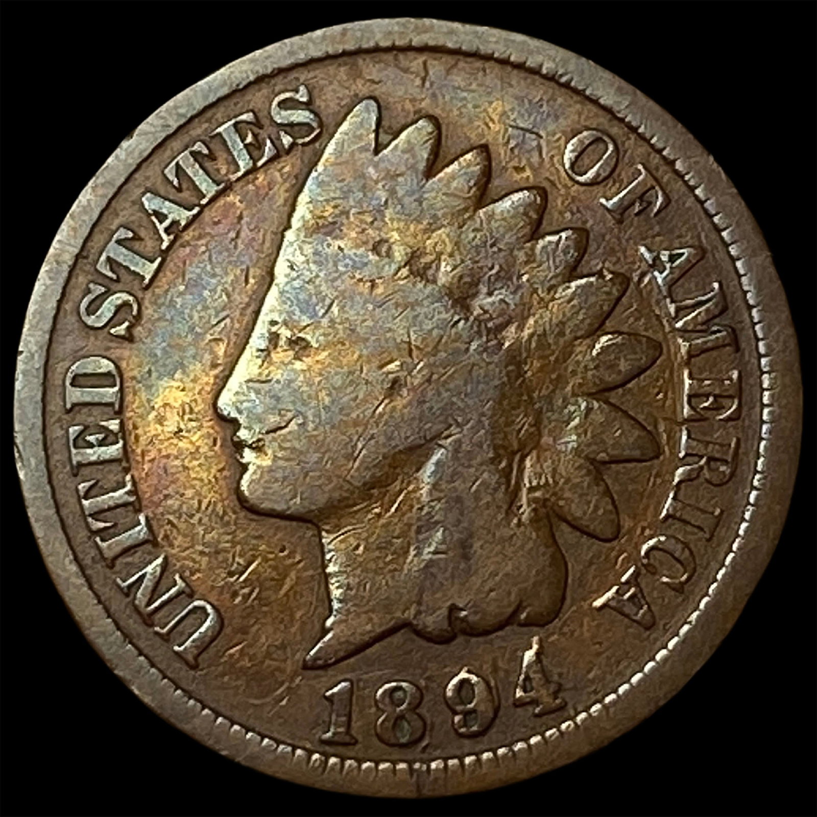 1894 Indian Head Cent NICELY CIRCULATED: 1894 Indian Head Cent NICELY CIRCULATED