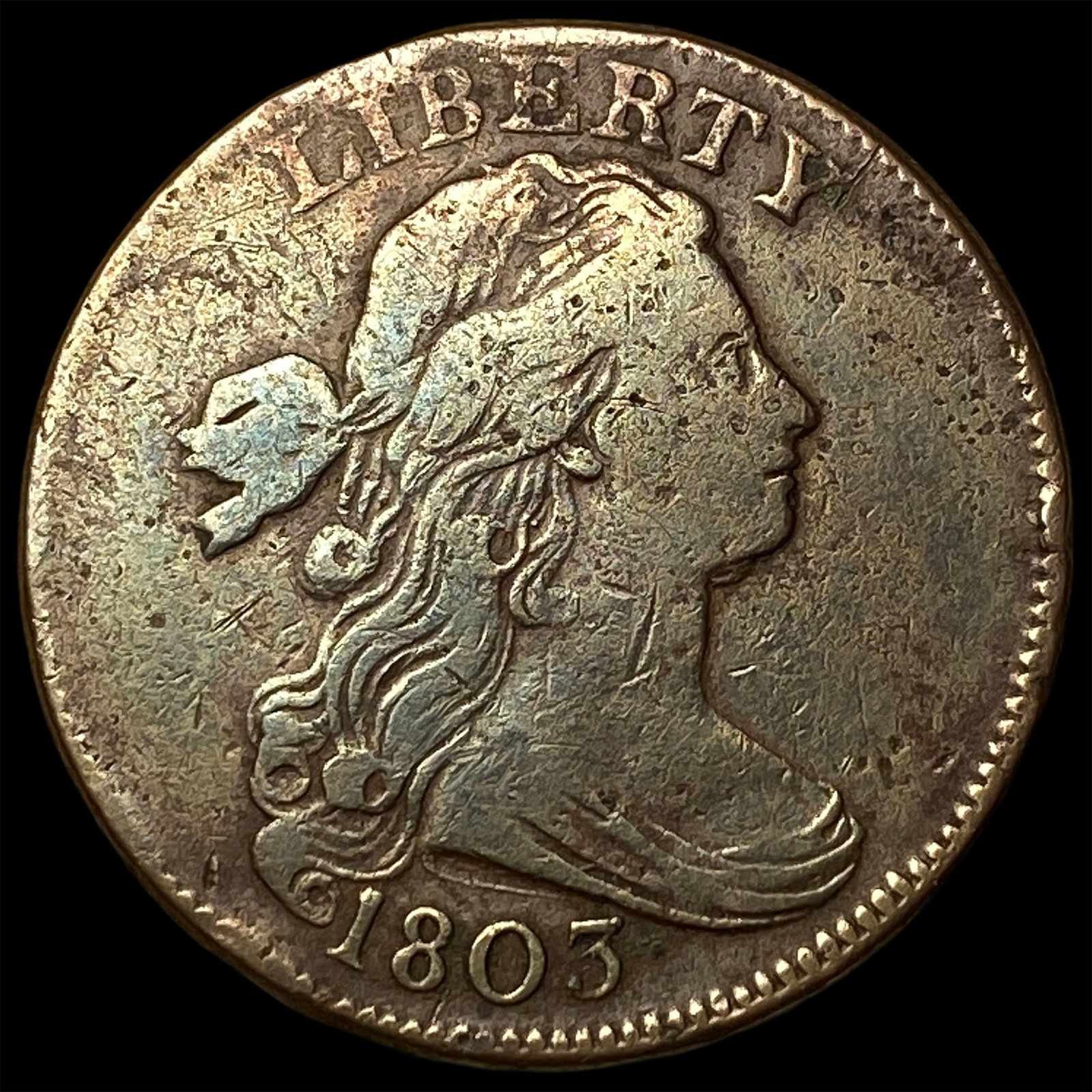 1803 Draped Bust Large Cent LIGHTLY CIRCULATED: 1803 Draped Bust Large Cent LIGHTLY CIRCULATED
