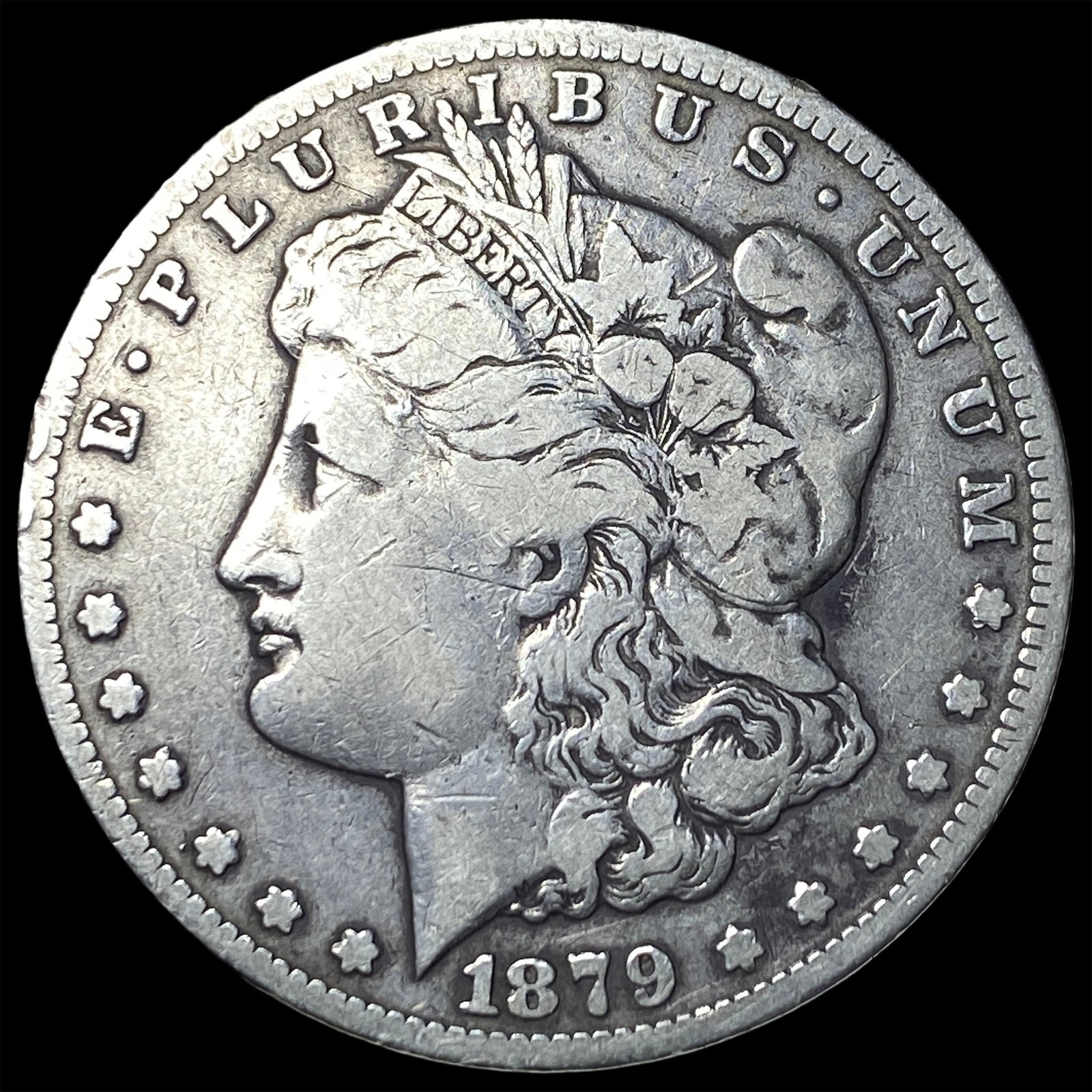 1879-CC Silver Morgan Dollar LIGHTLY CIRCULATED: 1879-CC Silver Morgan Dollar LIGHTLY CIRCULATED