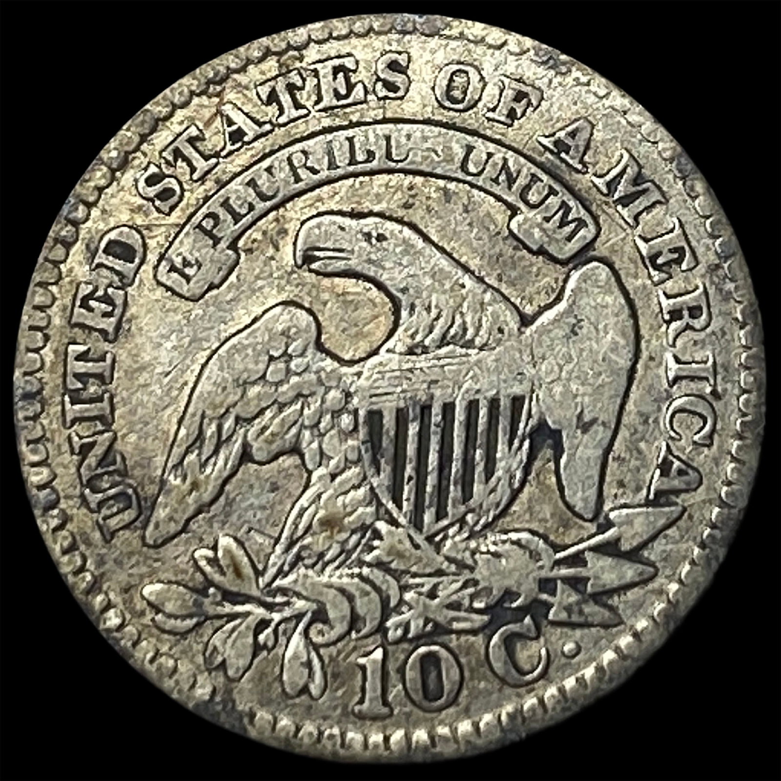 1827 Capped Bust Dime NICELY CIRCULATED - 2