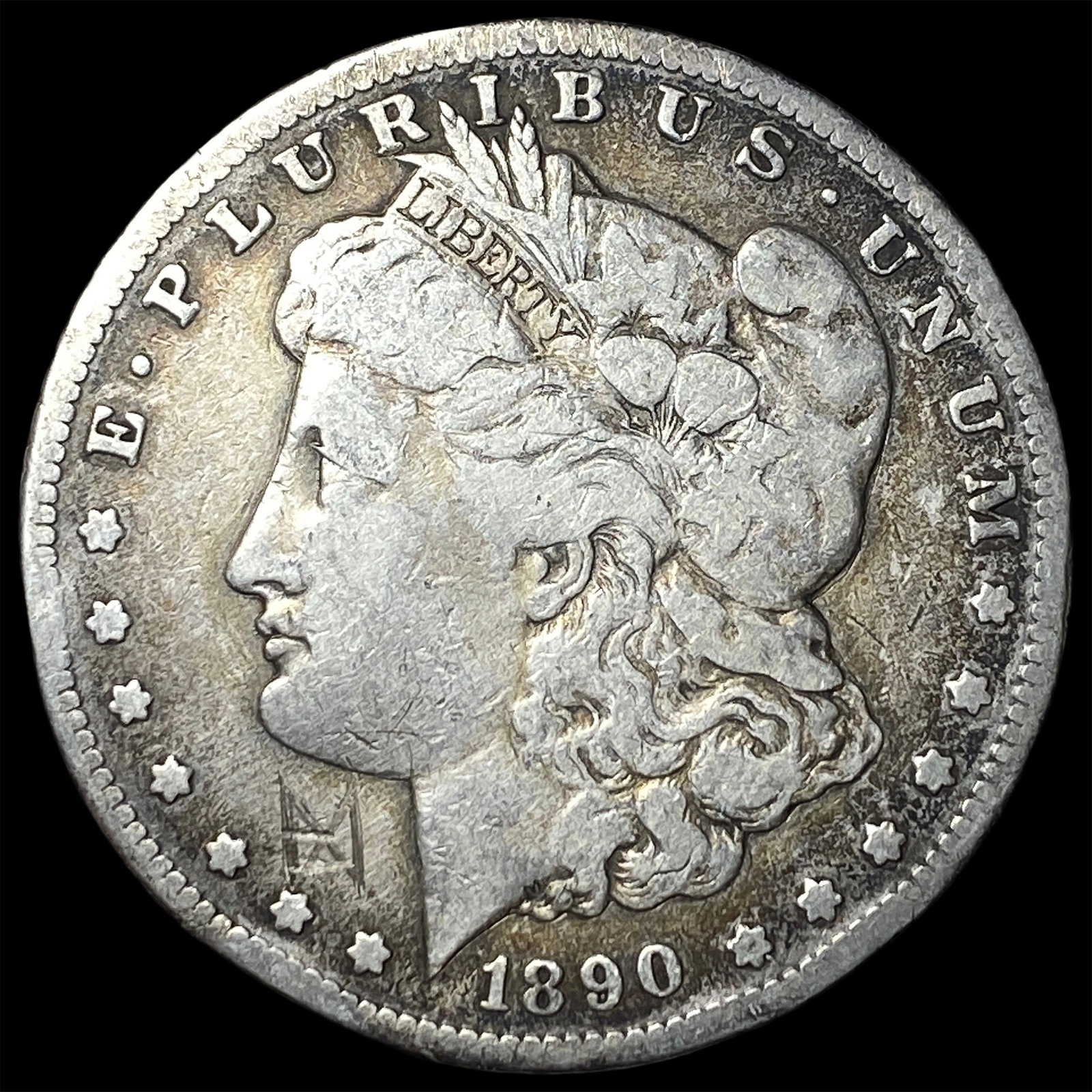 1890-CC Silver Morgan Dollar LIGHTLY CIRCULATED: 1890-CC Silver Morgan Dollar LIGHTLY CIRCULATED
