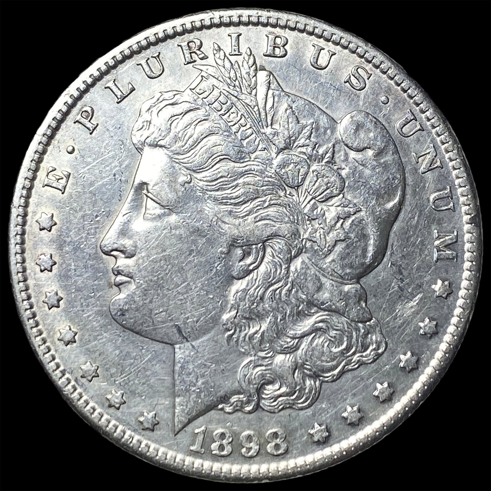 1898-S Silver Morgan Dollar CLOSELY UNCIRCULATED: 1898-S Silver Morgan Dollar CLOSELY UNCIRCULATED
