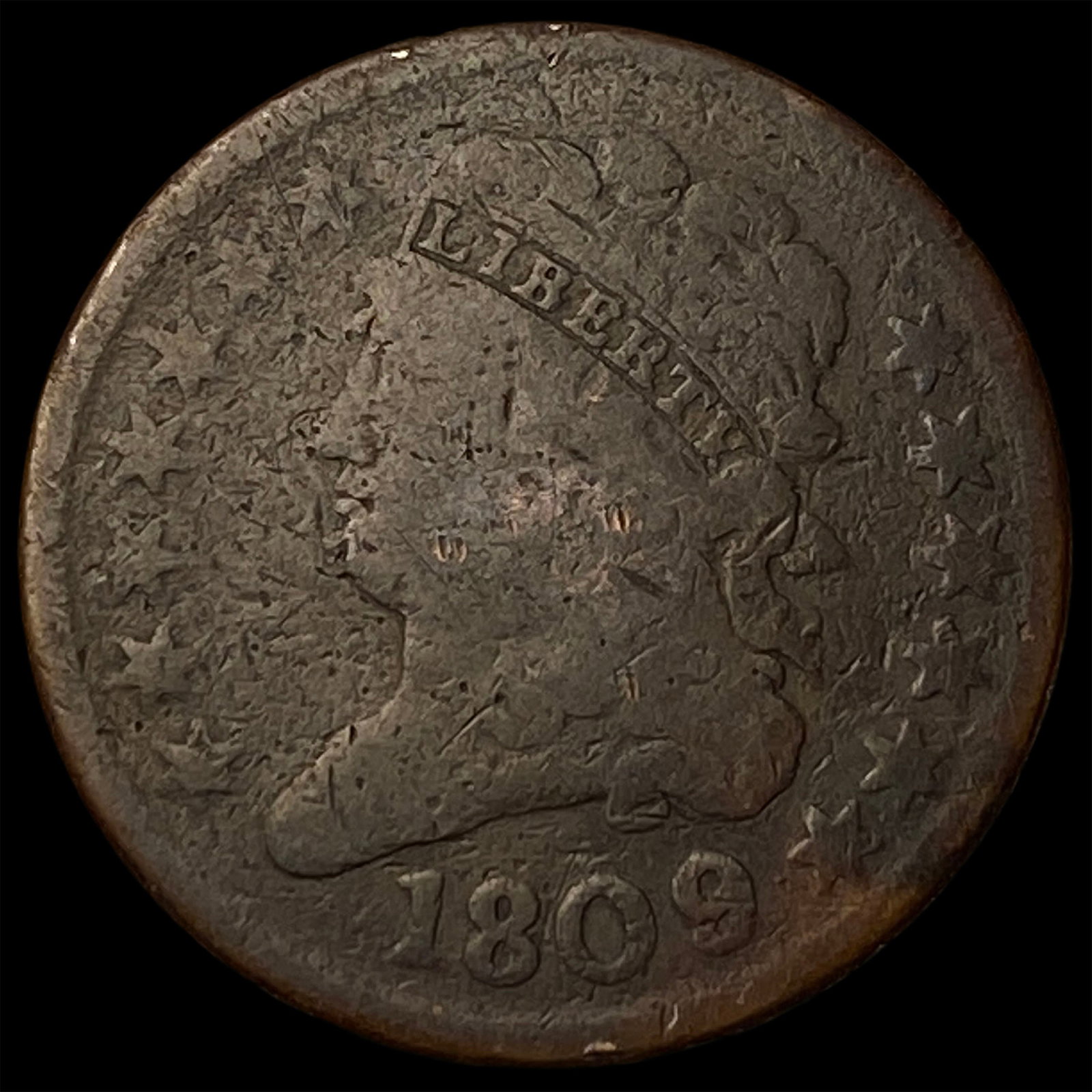 1809 Classic Head Half Cent NICELY CIRCULATED (1 of 2)
