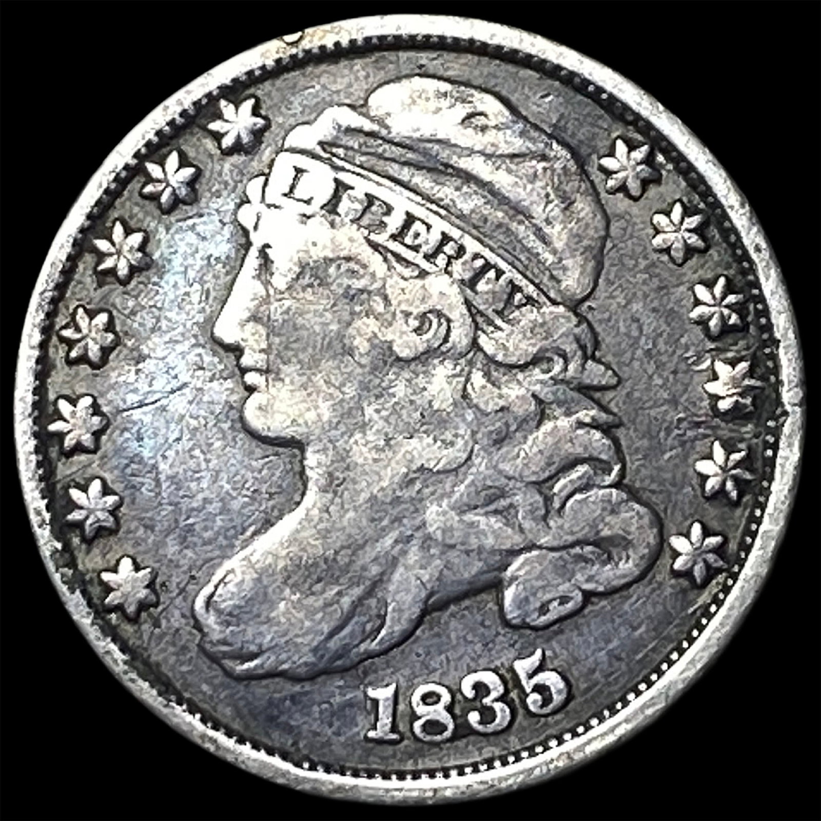1835 Capped Bust Dime LIGHTLY CIRCULATED: 1835 Capped Bust Dime LIGHTLY CIRCULATED