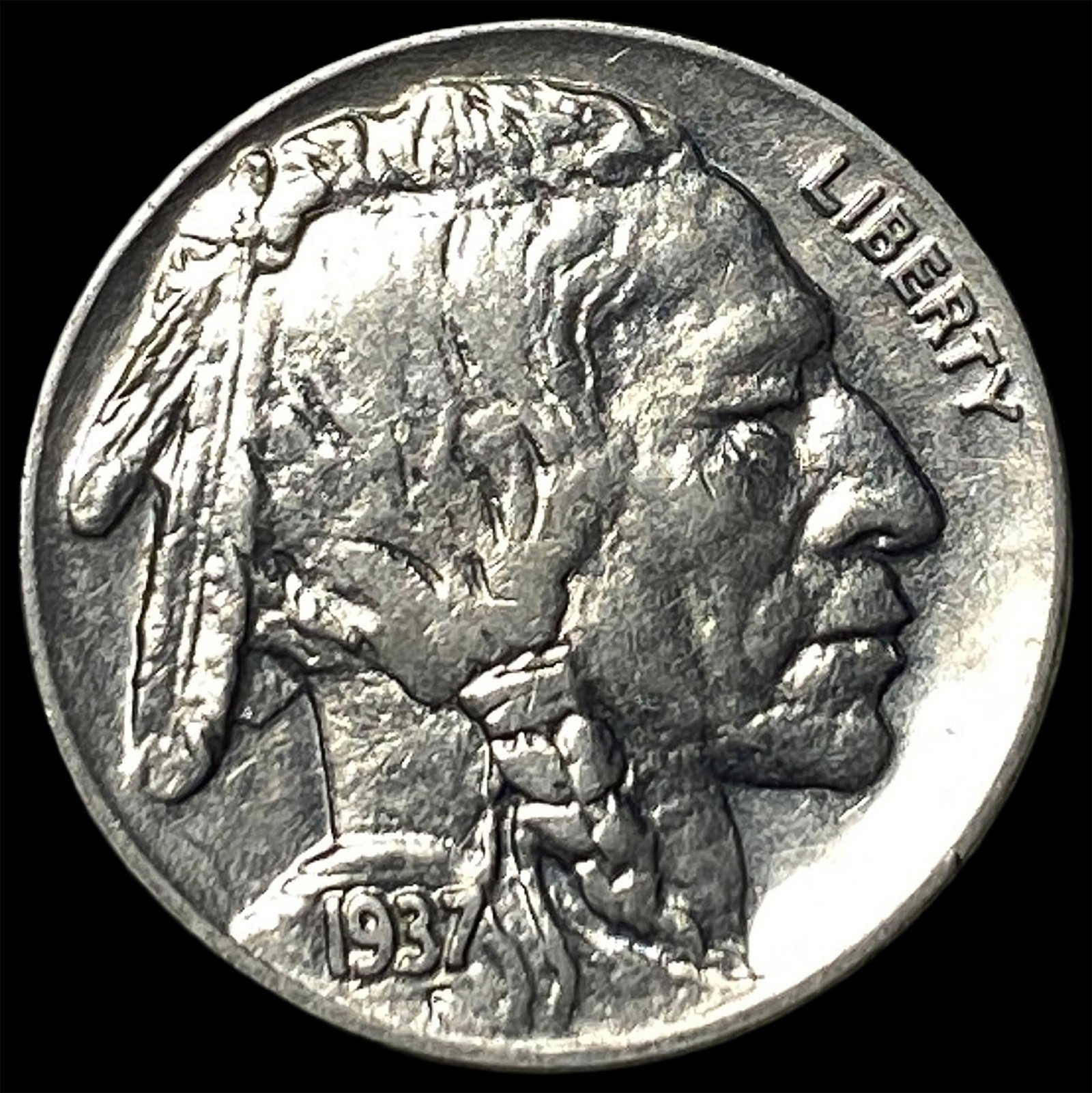 1937-D Nickel Five Cents (Buffalo) CLOSELY UNCIRCULATED (1 of 2)