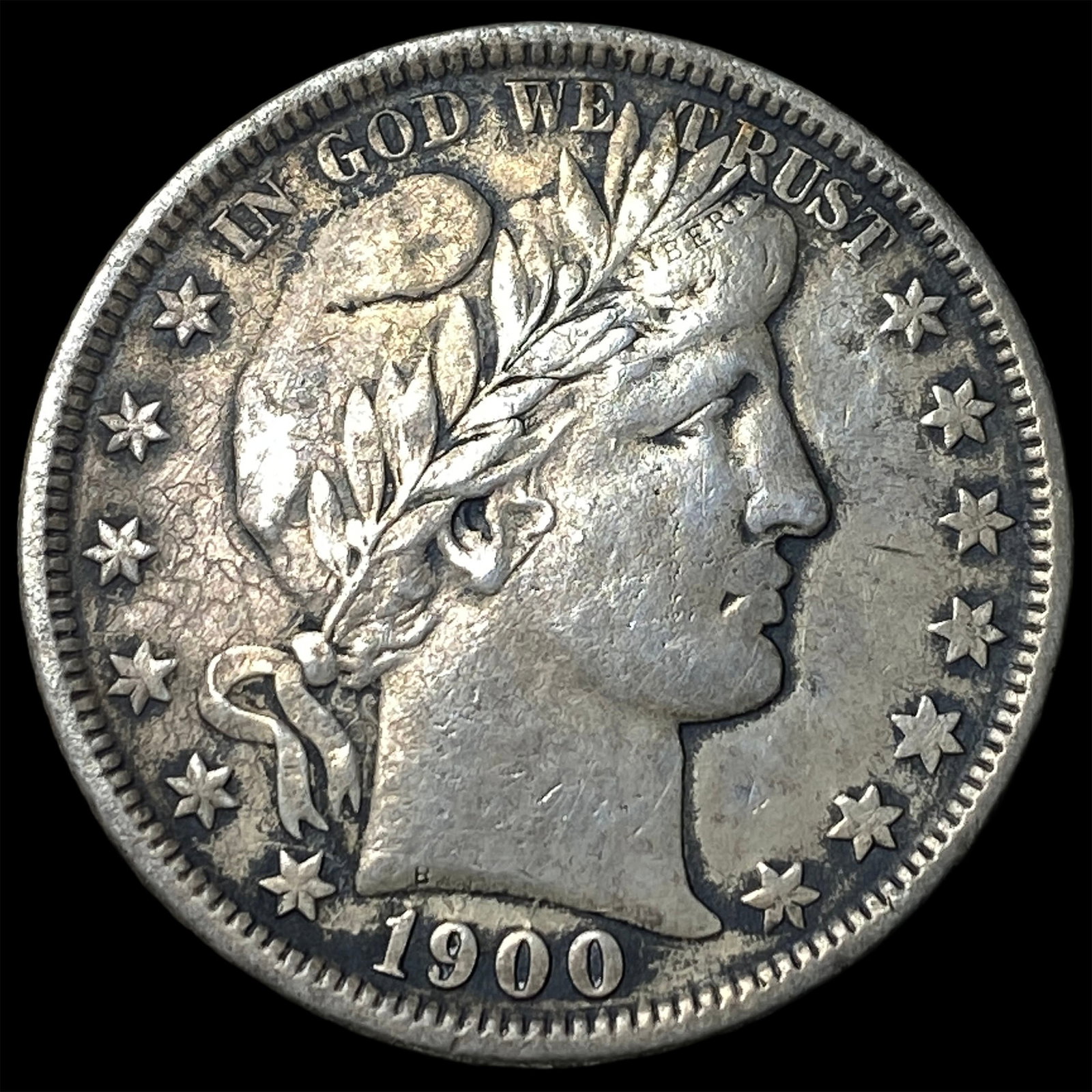 1900-O Silver Barber Half Dollar NEARLY UNCIRCULATED: 1900-O Silver Barber Half Dollar NEARLY UNCIRCULATED
