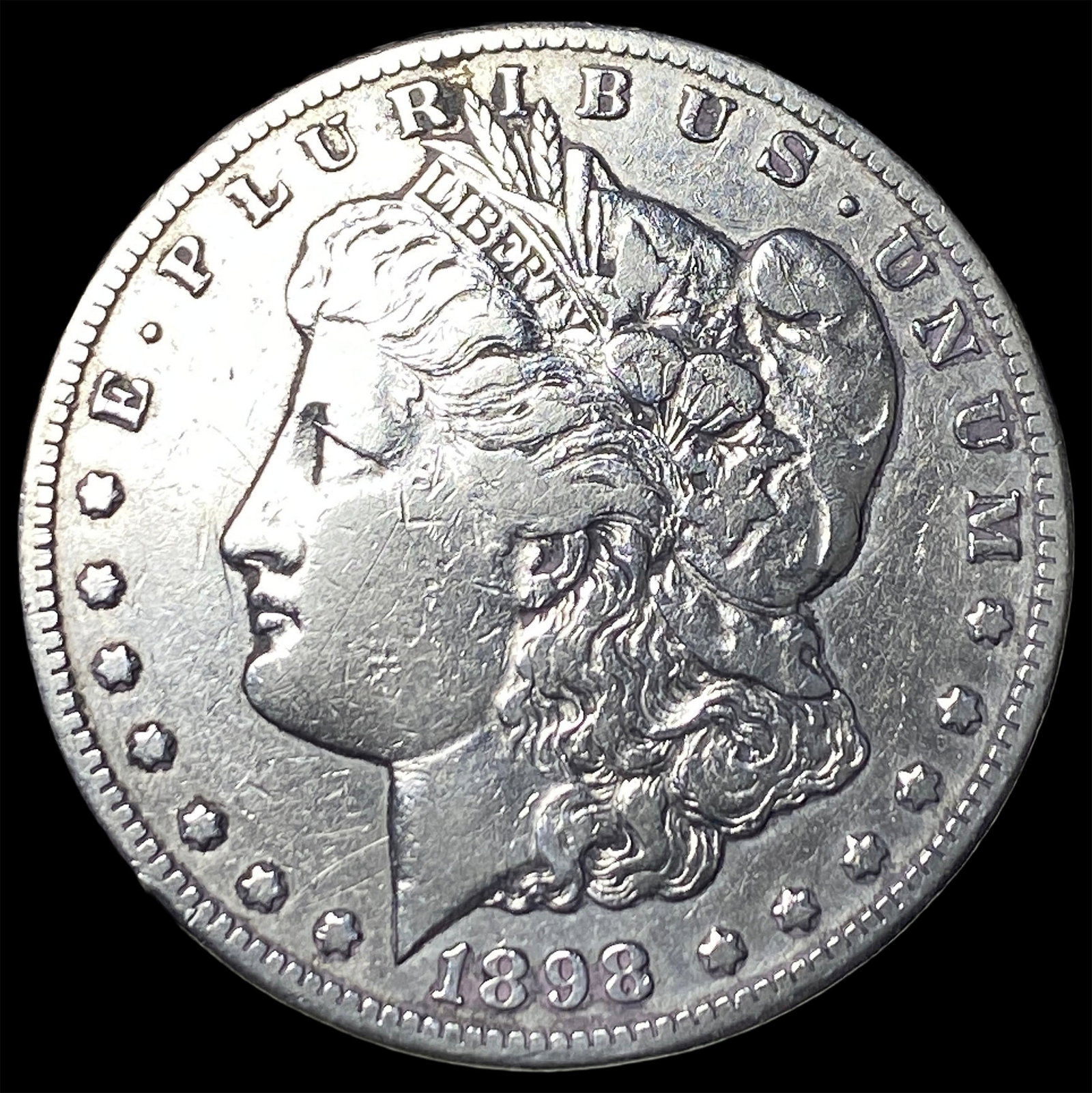 1898-S Silver Morgan Dollar LIGHTLY CIRCULATED: 1898-S Silver Morgan Dollar LIGHTLY CIRCULATED