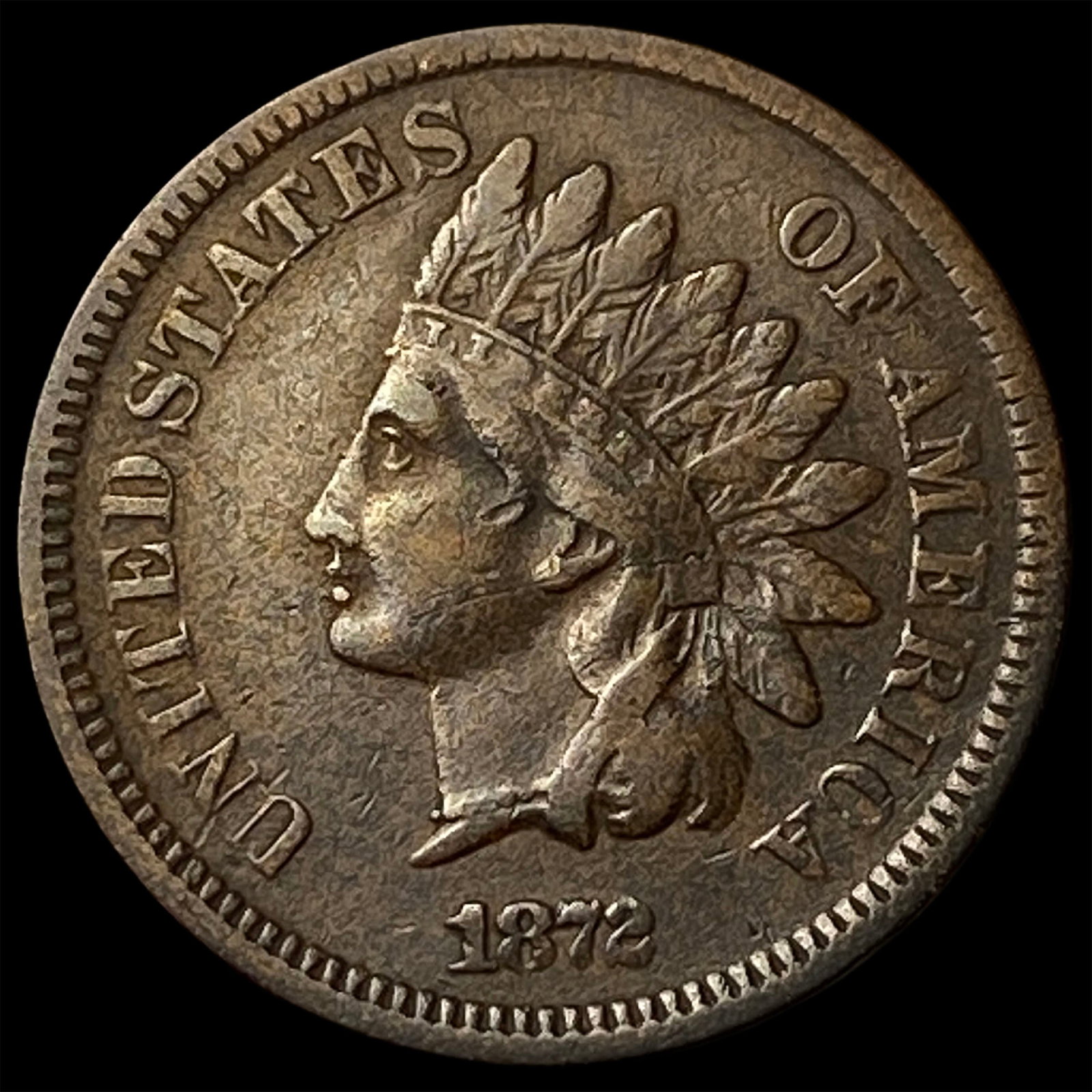 1872 Indian Head Cent LIGHTLY CIRCULATED: 1872 Indian Head Cent LIGHTLY CIRCULATED