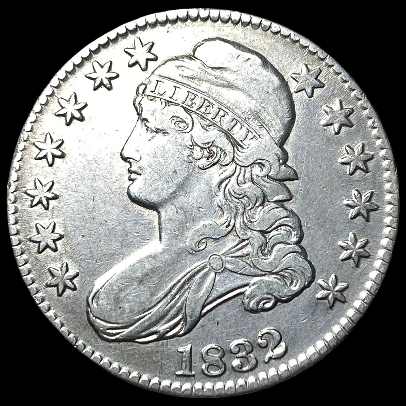 1832 Silver Half Dollar (Capped Bust) CLOSELY UNCIRCULATED (1 of 2)