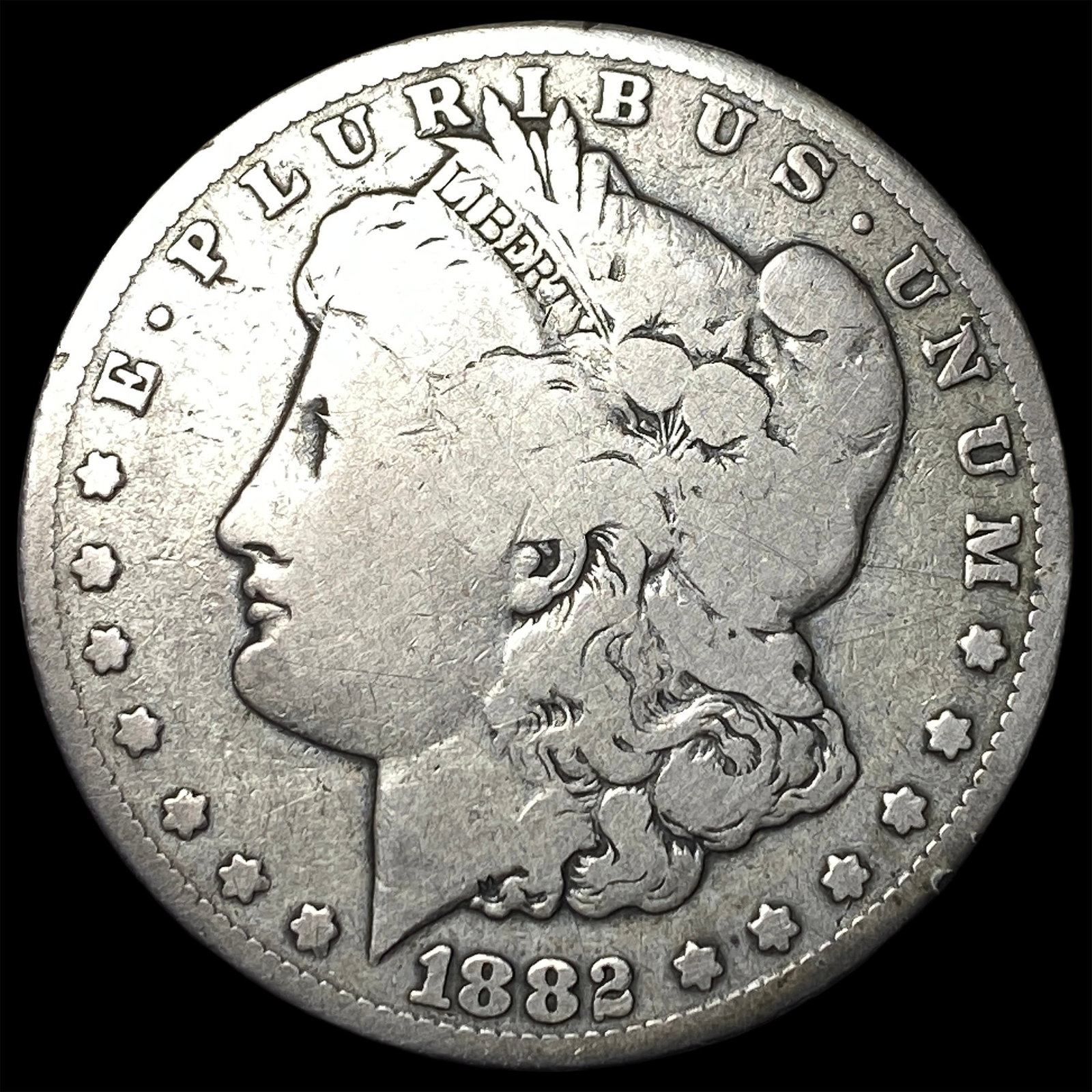 1882-CC Silver Morgan Dollar NICELY CIRCULATED: 1882-CC Silver Morgan Dollar NICELY CIRCULATED