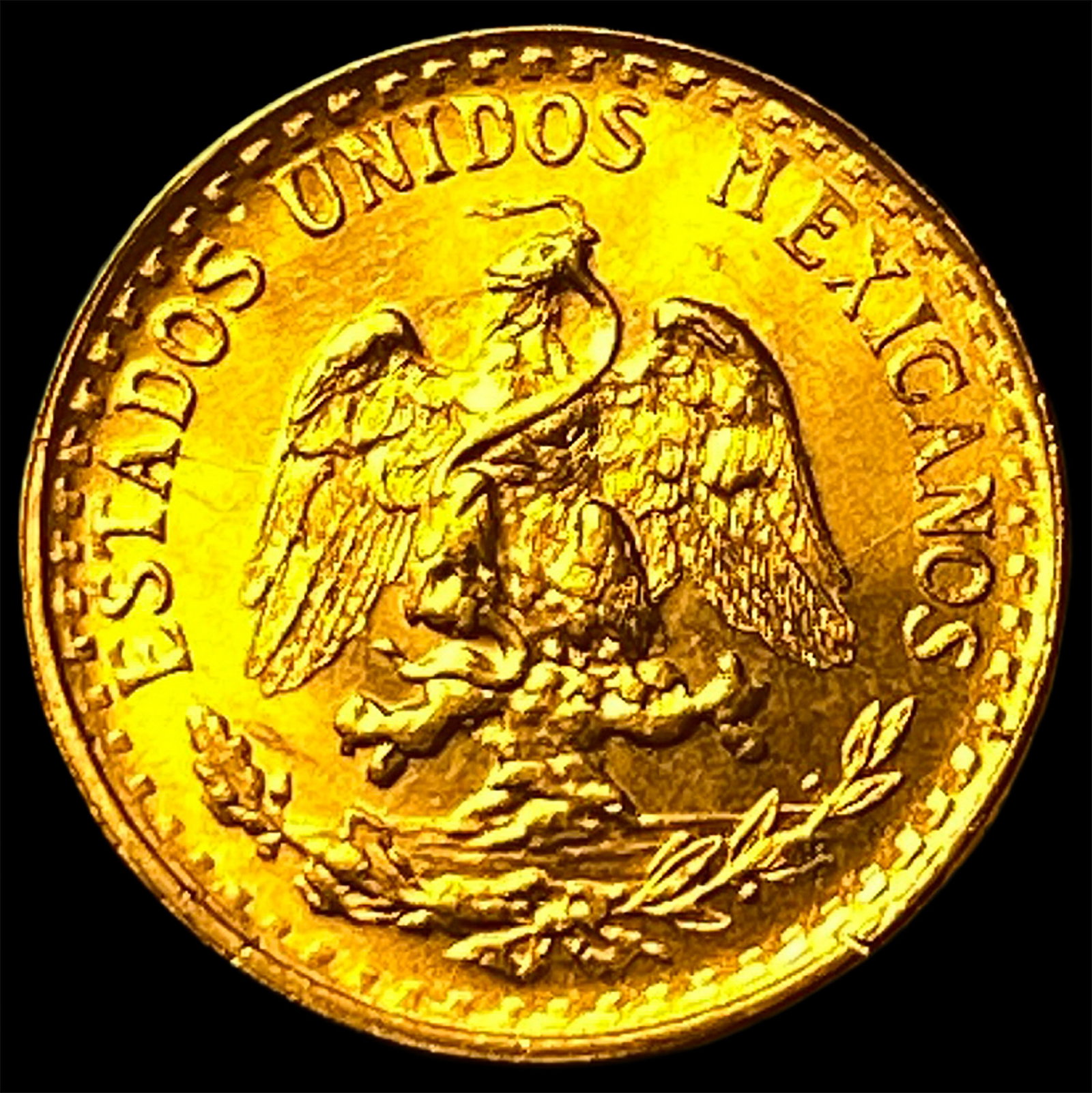 1945 Gold 2 Pesos Mexico UNCIRCULATED: 1945 Gold 2 Pesos Mexico UNCIRCULATED