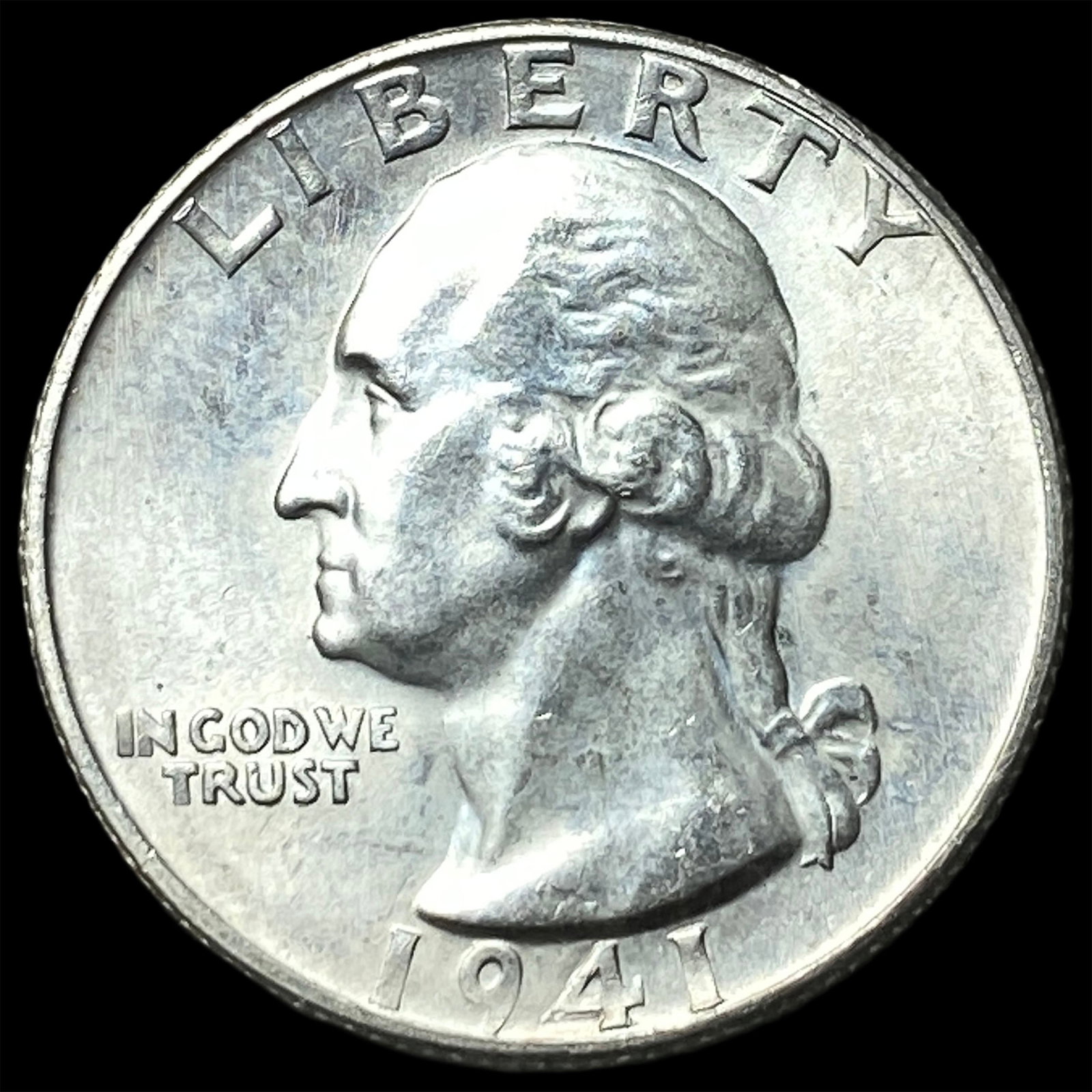 1941-S Silver Washington Quarter CHOICE BU: 1941-S Silver Washington Quarter CHOICE BU