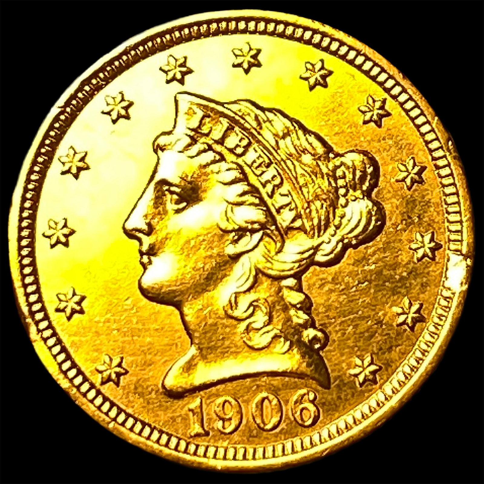 1906 Liberty Head Gold Quarter Eagle $2.50 HIGH GRADE: 1906 Liberty Head Gold Quarter Eagle $2.50 HIGH GRADE