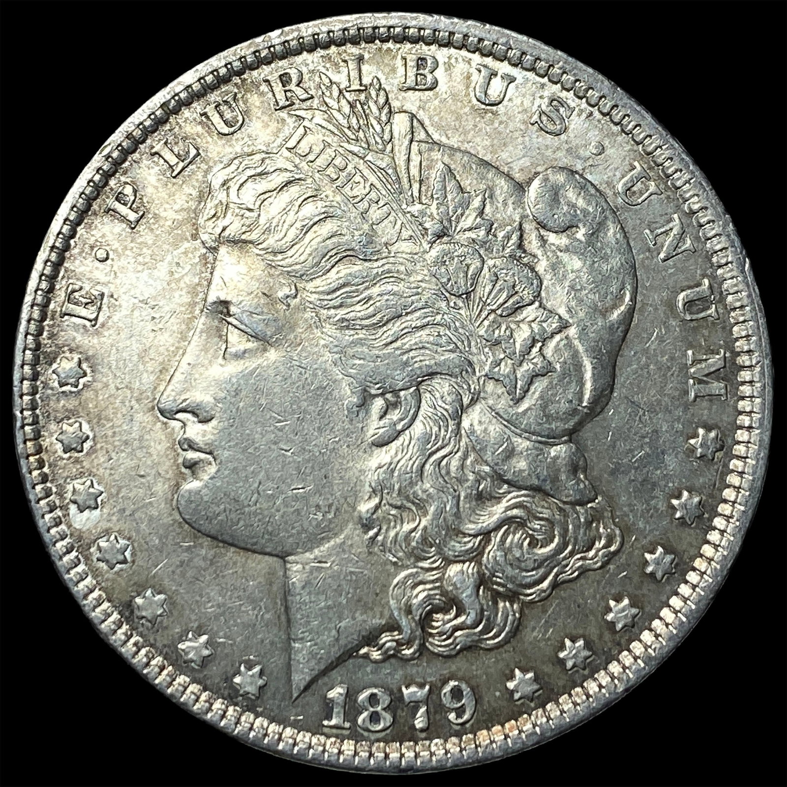 1879 Silver Morgan Dollar CHOICE AU: 1879 Silver Morgan Dollar CHOICE AU