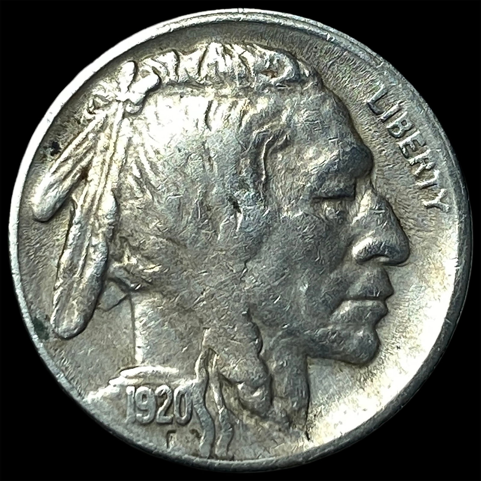 1920-S Buffalo Nickel NEARLY UNCIRCULATED: 1920-S Buffalo Nickel NEARLY UNCIRCULATED