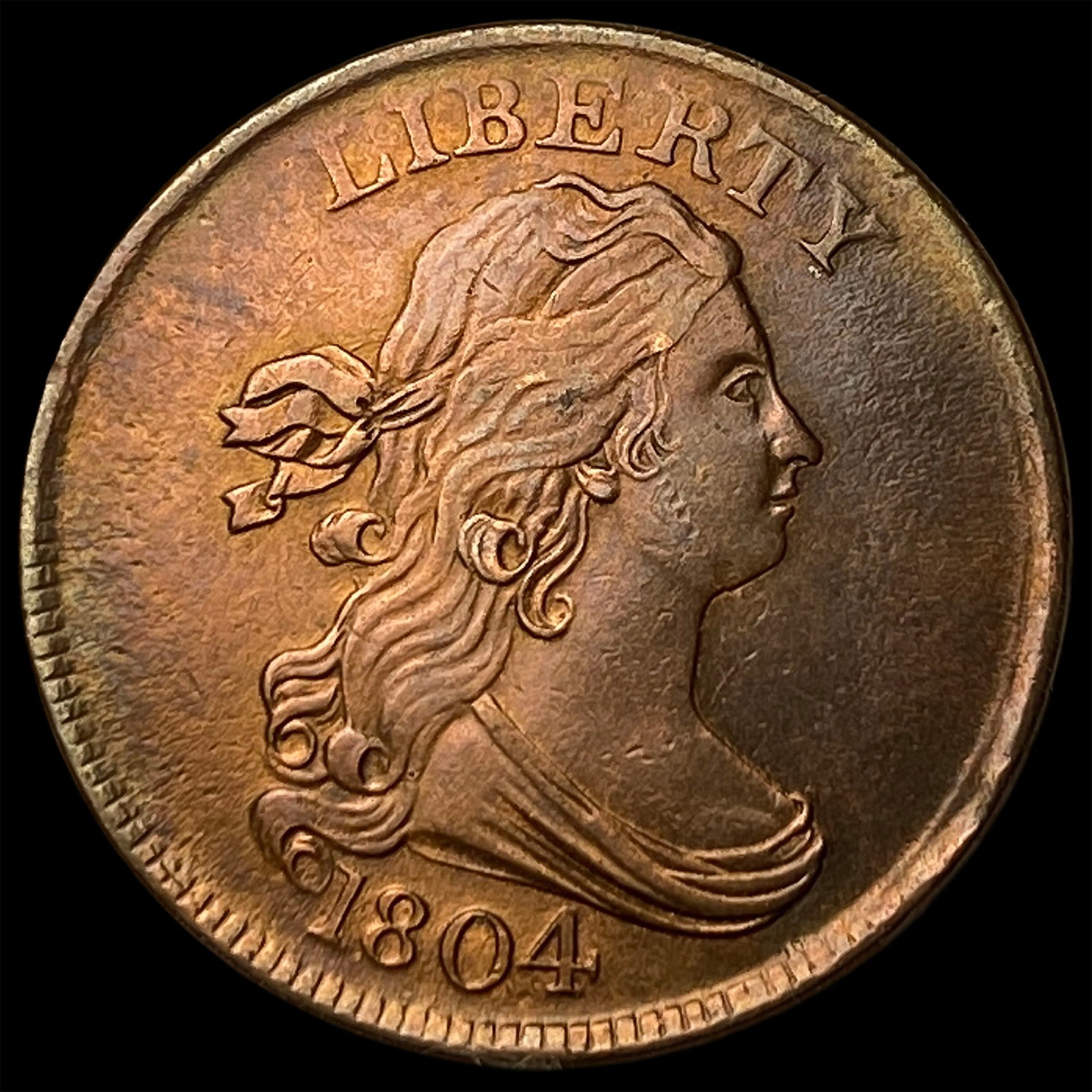 1804 Copper Half Cent HIGH GRADE: 1804 Copper Half Cent HIGH GRADE